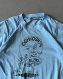 1970s - Light Blue "OshKosh79" T-Shirt - XXS/XS