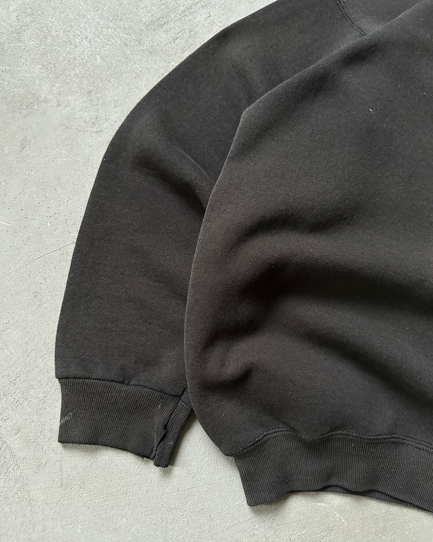 Années 90 - Sweat-shirt noir vierge vieilli - XL