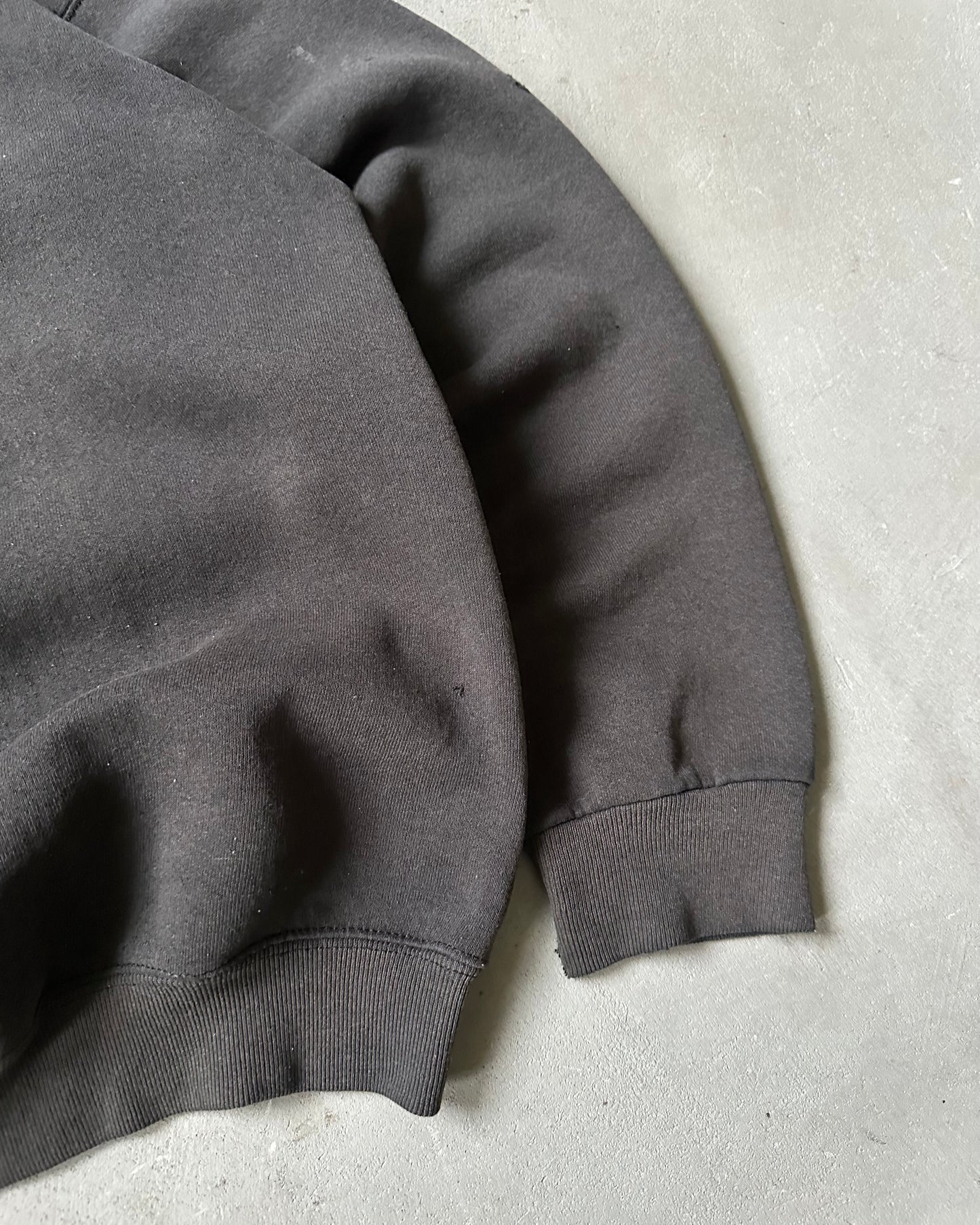 Années 90 - Sweat-shirt noir vierge vieilli - XL