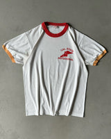 1970s - White/Red "Cal State" Ringer - S/M
