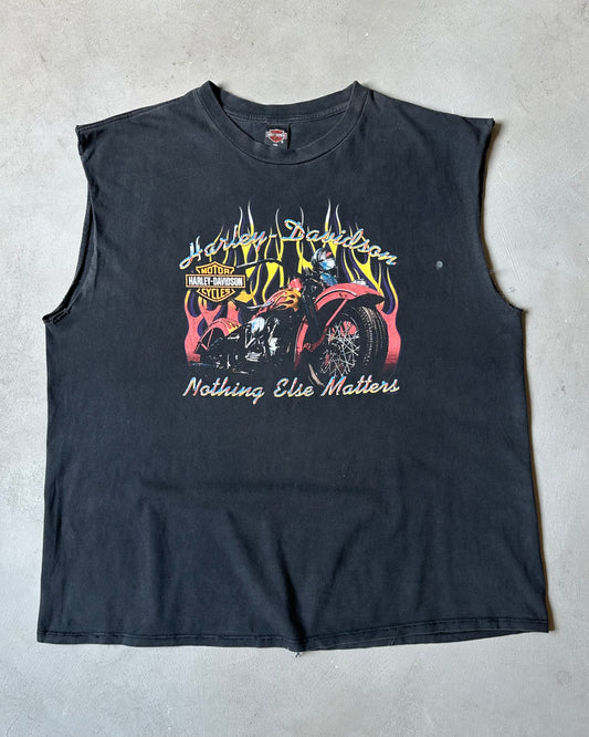2000s - Distressed Black Harley-Davidson Tank Top - XL/XXL