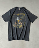 1990s - Faded Black "Only The Strong" T-Shirt - M