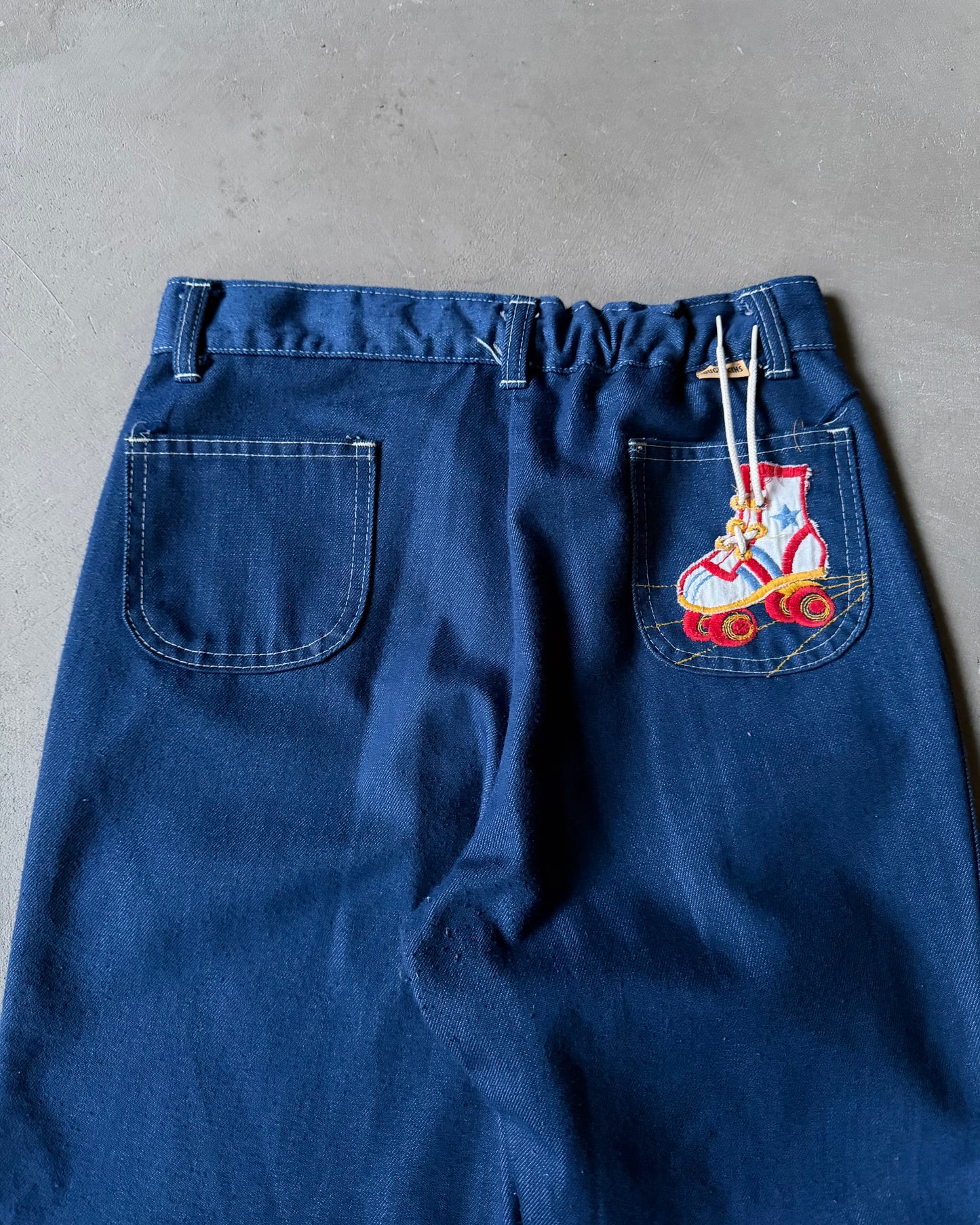 Années 1970 - Jean femme Toughskins bleu - 27x27