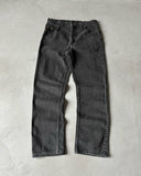 1990s - Faded Black Straight Leg Lois Jeans - 31x31