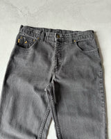 1990s - Faded Black Straight Leg Lois Jeans - 31x31