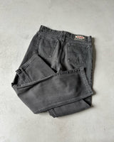1990s - Faded Black Straight Leg Lois Jeans - 31x31