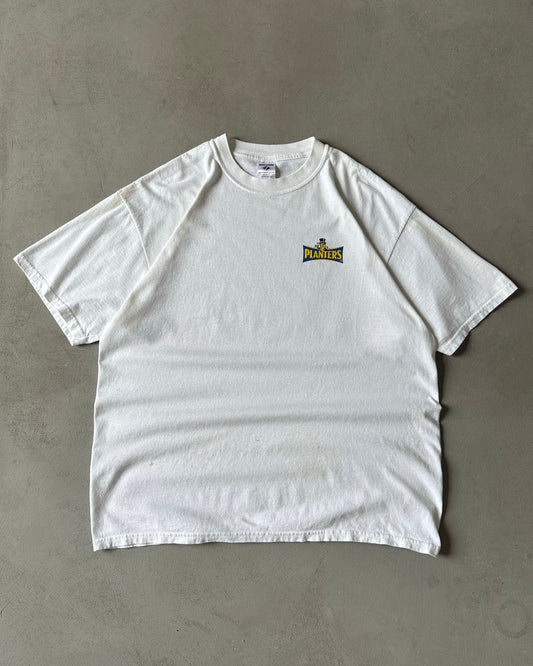 1990s - White "Planters" T-Shirt - XL