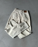 1990s - Cream Lois Tapered Jeans - 29x32