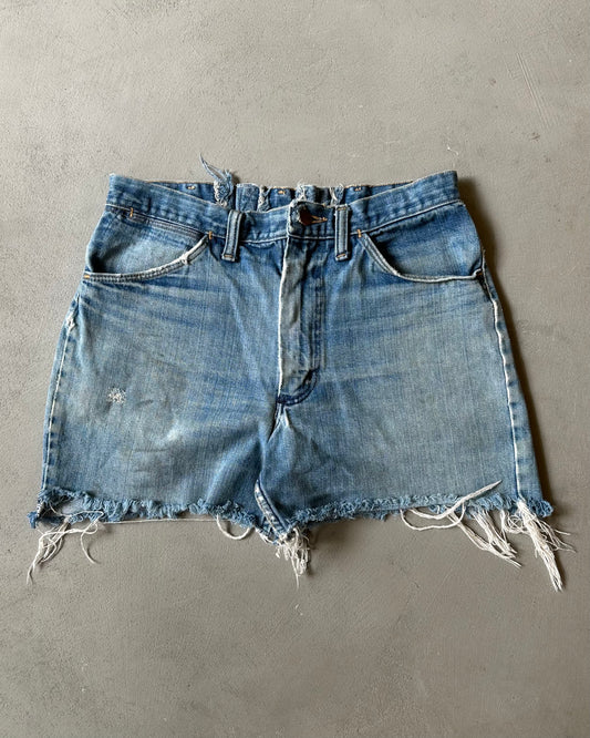 1970s - Distressed Cut Off Wrangler Shorts - 31
