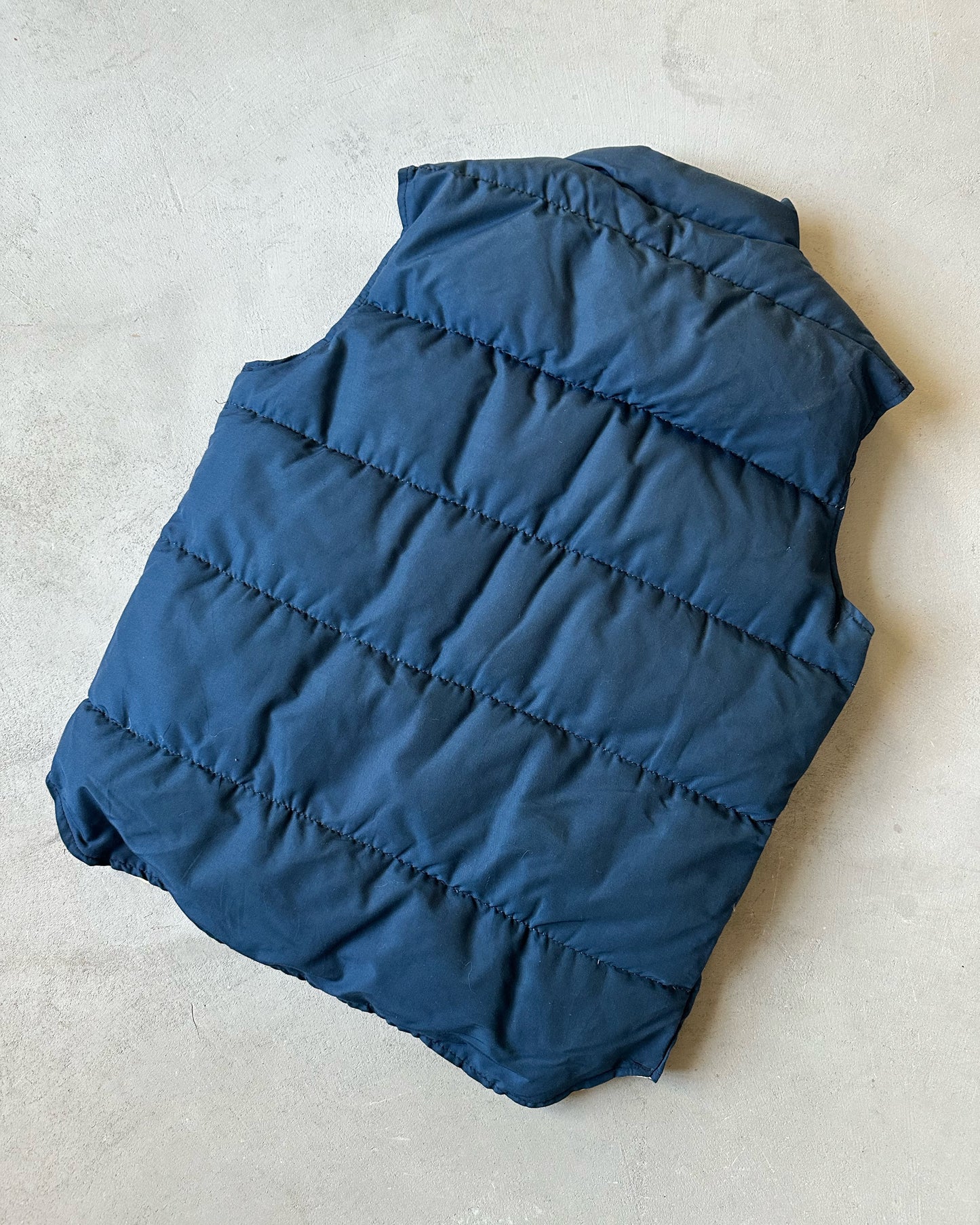 1980s - Navy Woolrich Puffer Vest - M