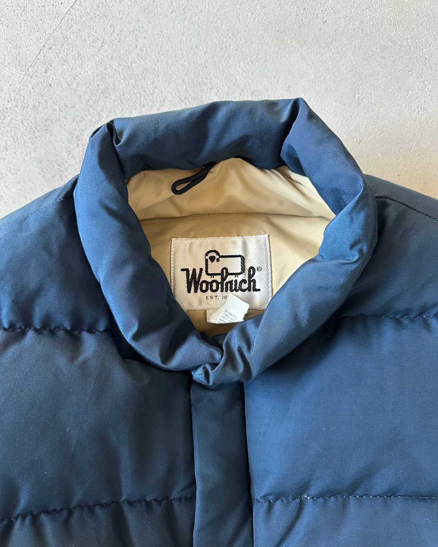 1980s - Navy Woolrich Puffer Vest - M