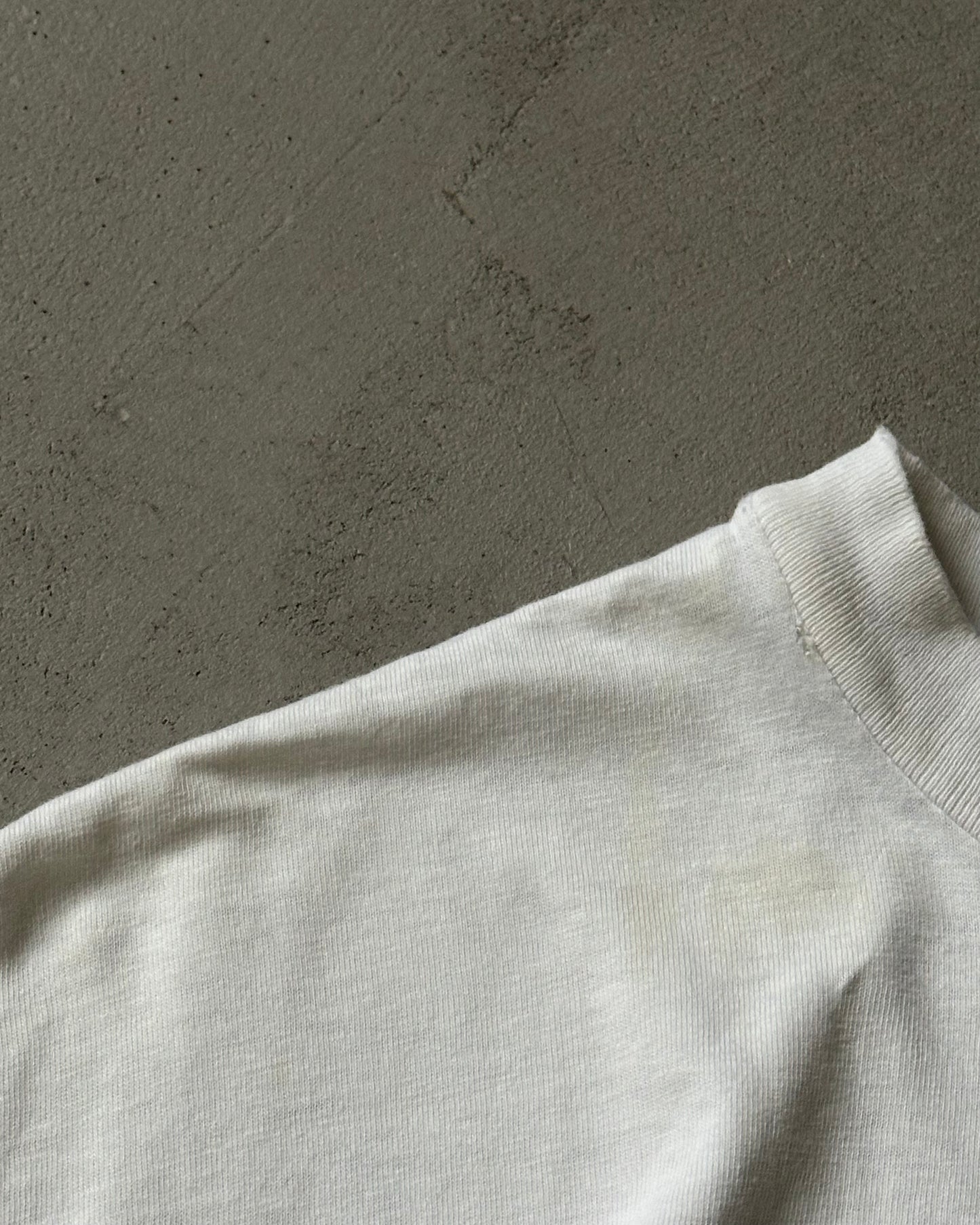 Années 1980 - T-shirt blanc Université de Dayton - Taille M