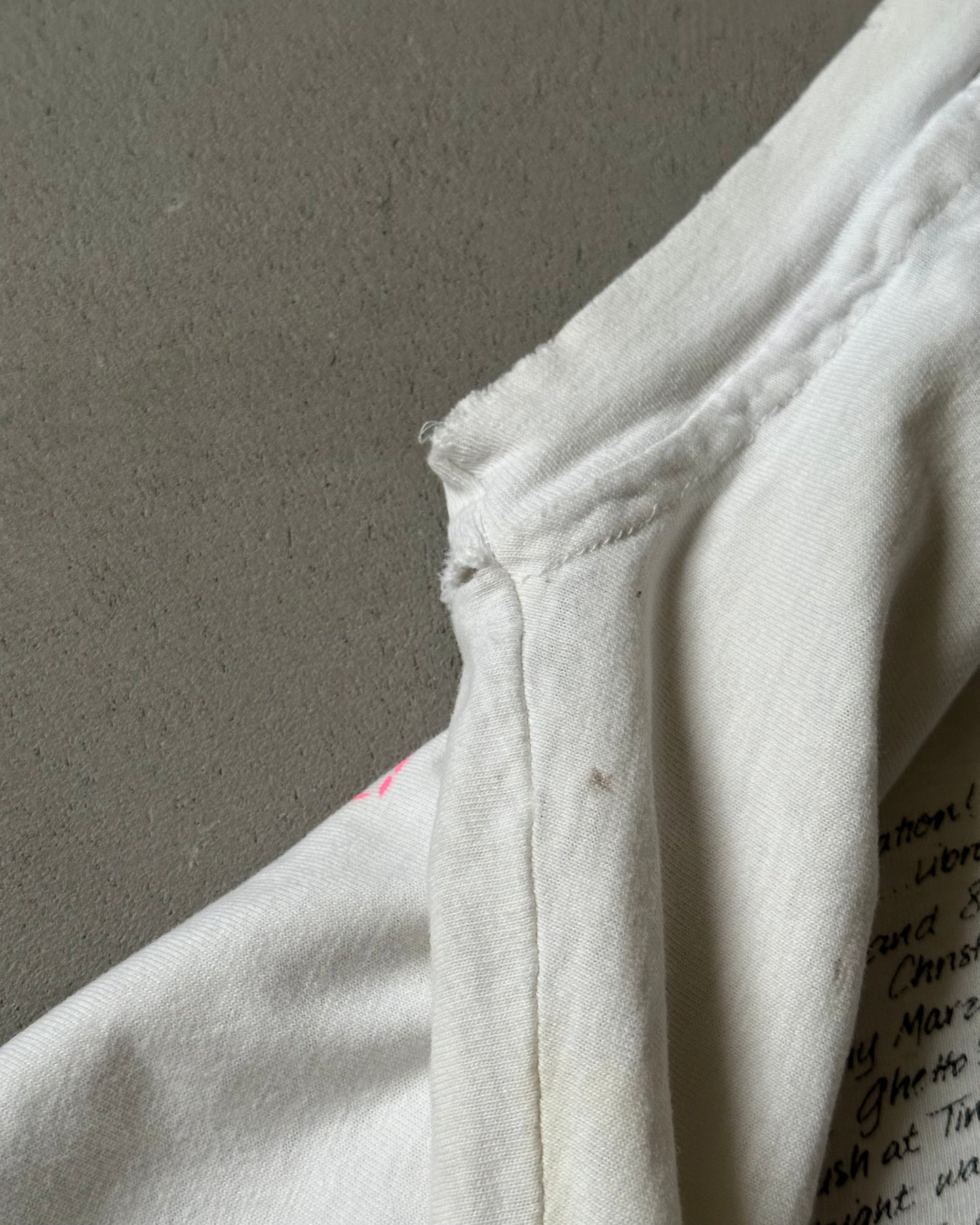 Années 1980 - T-shirt blanc Université de Dayton - Taille M