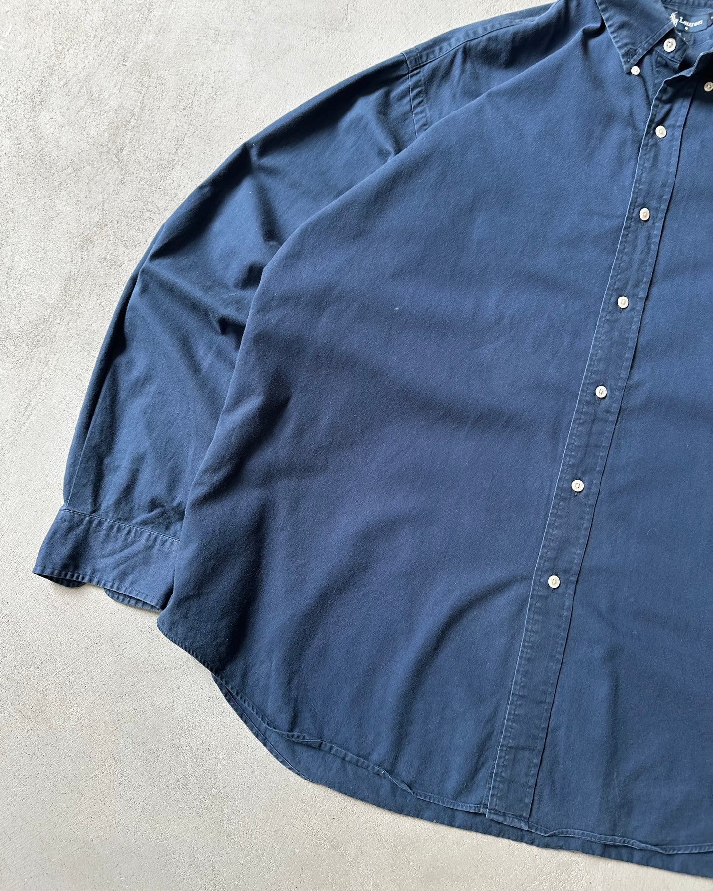 1990s - Navy Ralph Lauren Blake Shirt - XL