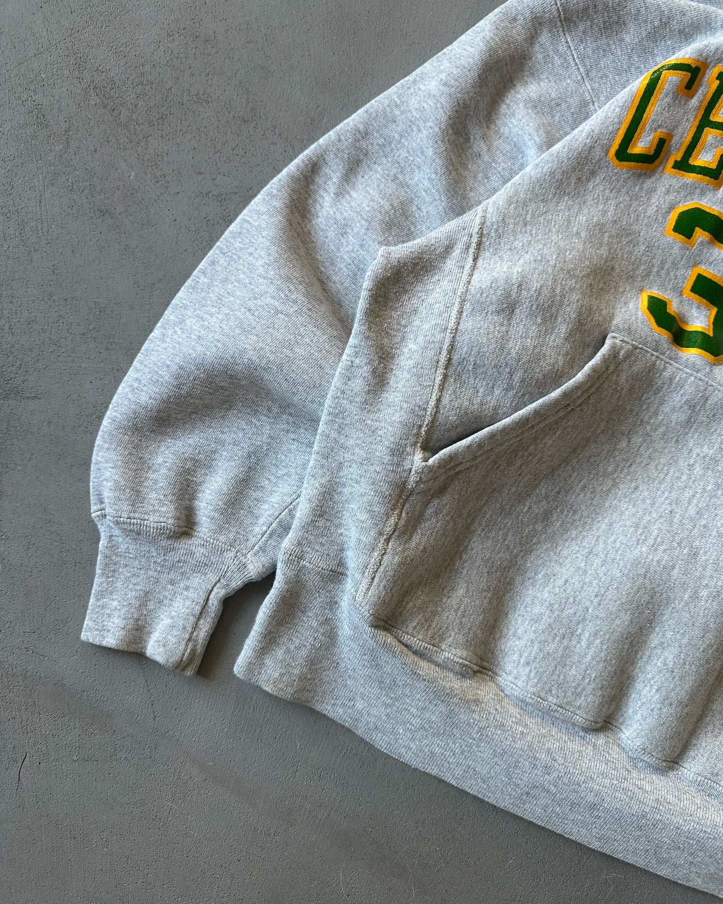 1990s - Ash Grey Celtics 33 Heavyweight Hoodie - XXS/XS