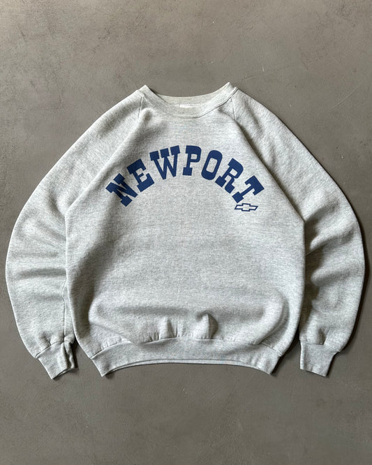 1990s - Ash Grey Newport Crewneck - L/XL