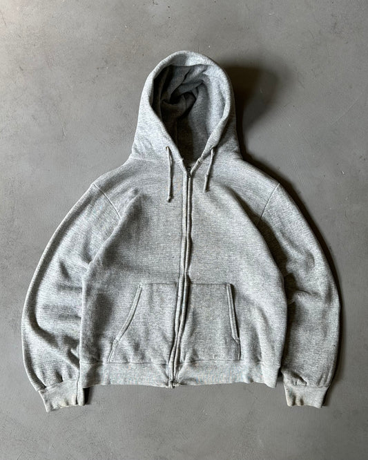 1970s - Grey Mayo Spruce Thermal Zip Up Hoodie - XS