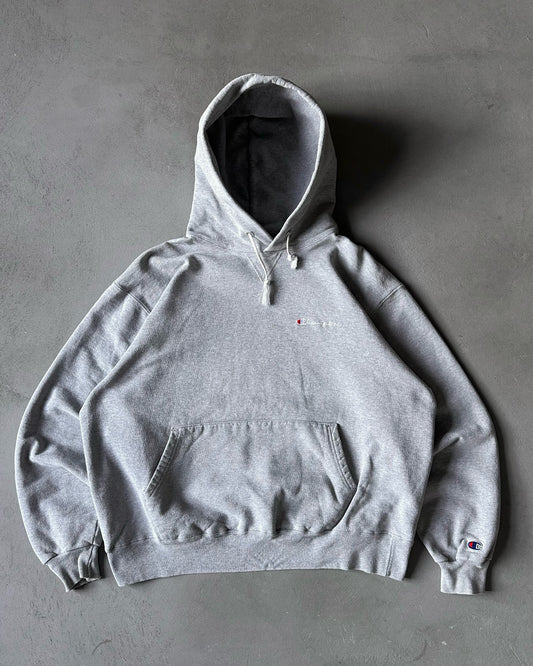 1990s - Grey Champion Hoodie - M/L