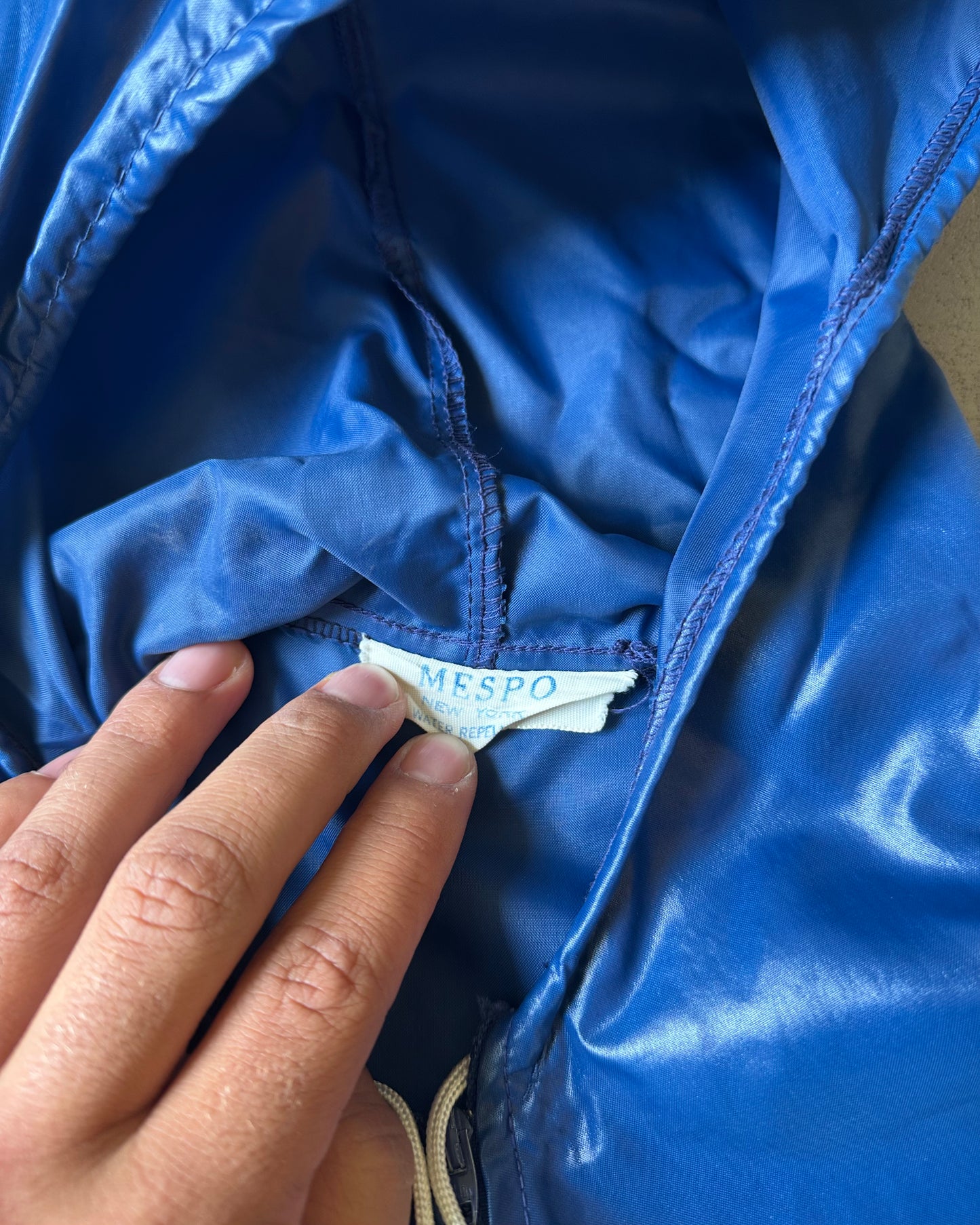 1970s - Blue Super Light Anorak - S/M