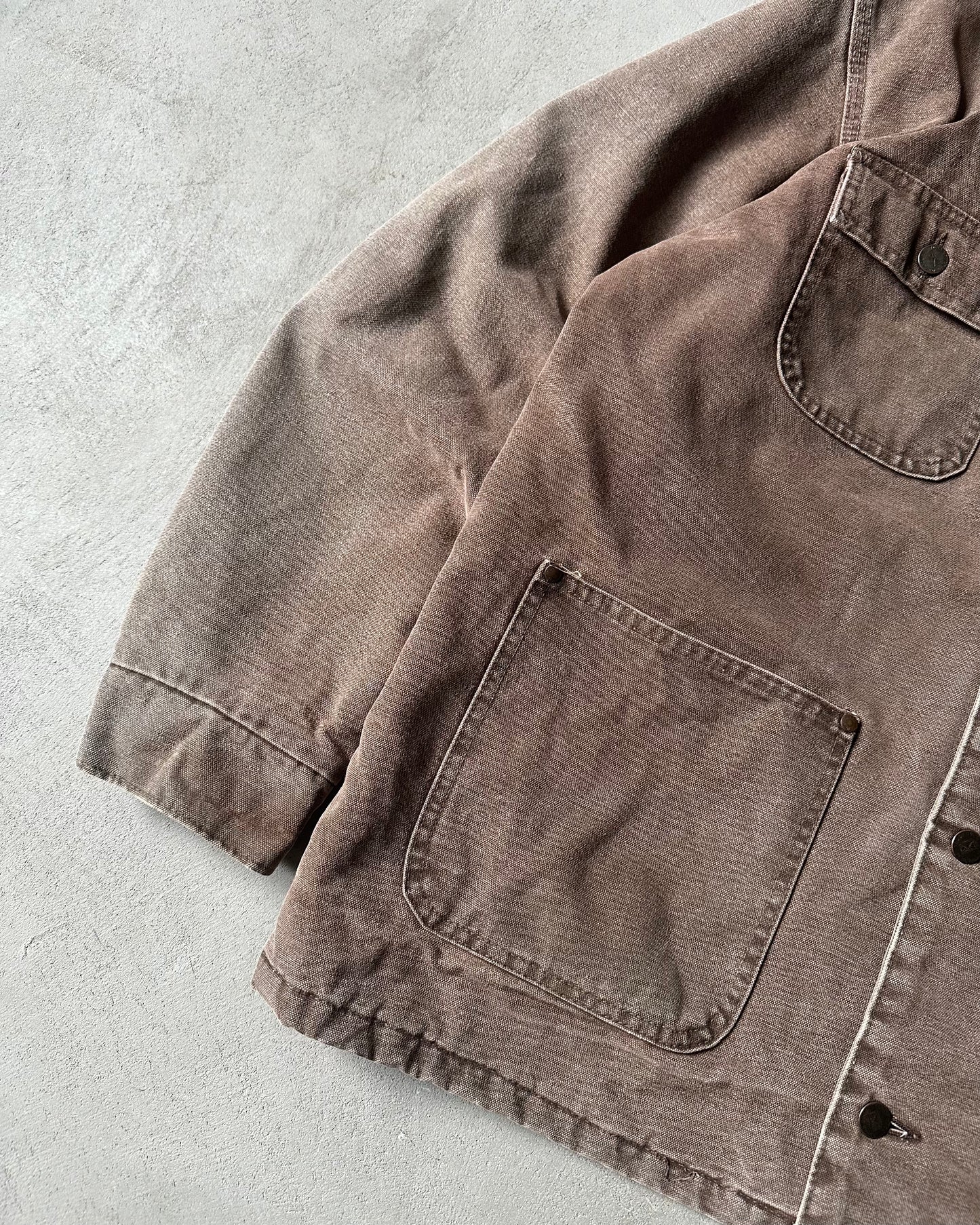 1990s - Brown Tough Duck Work Jacket - L
