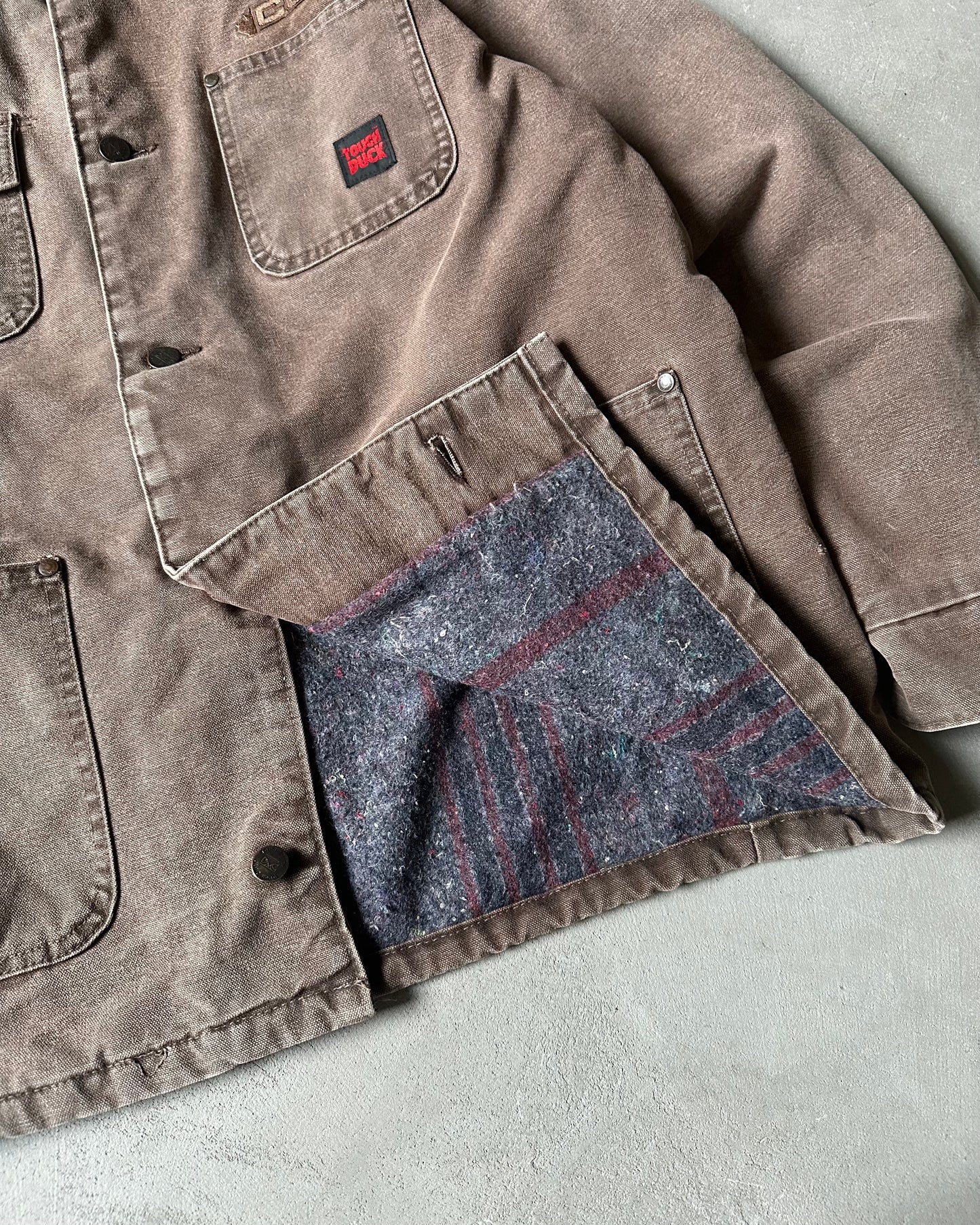 1990s - Brown Tough Duck Work Jacket - L