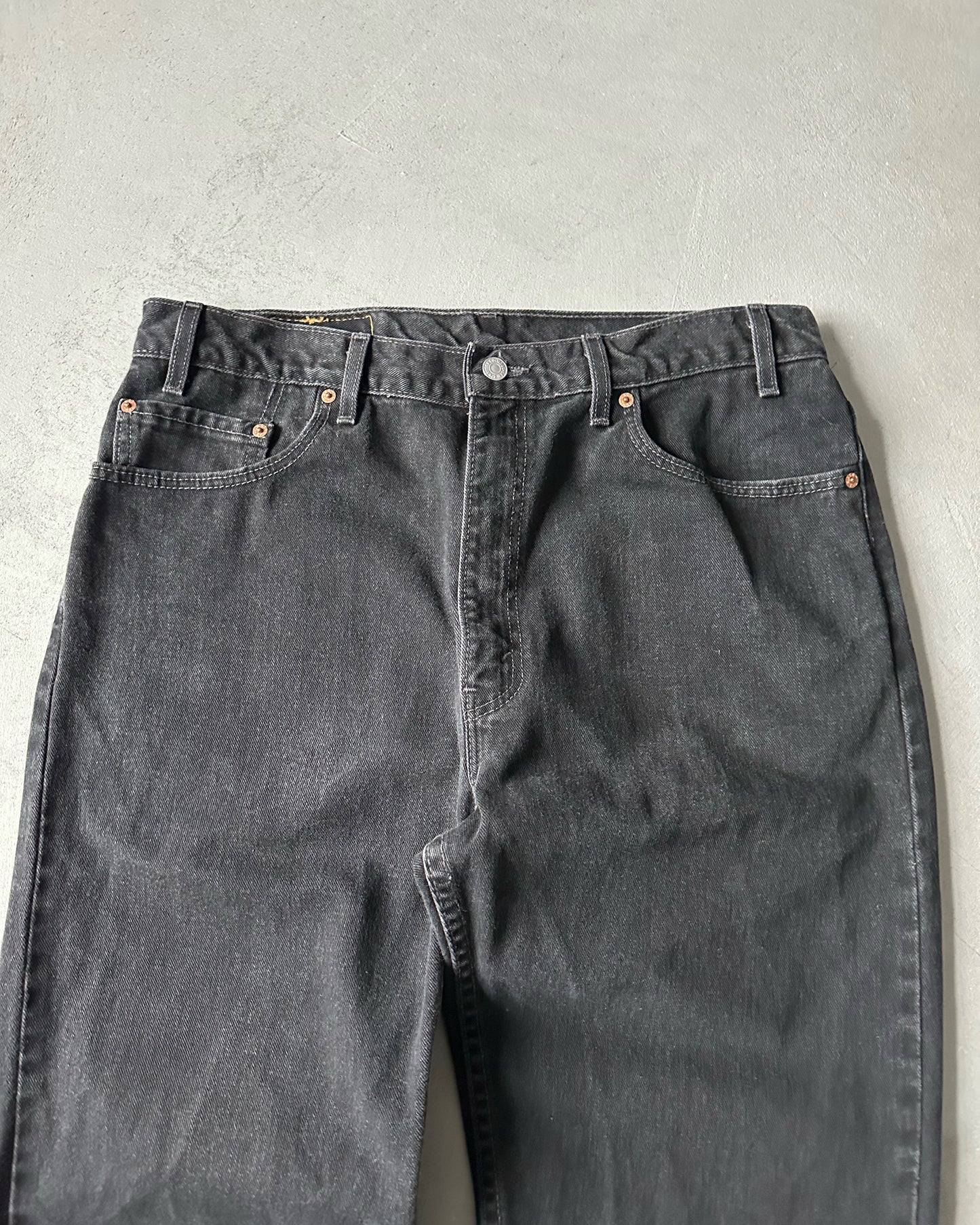 1990s - Black 505 Levi's Jeans USA - 35x33