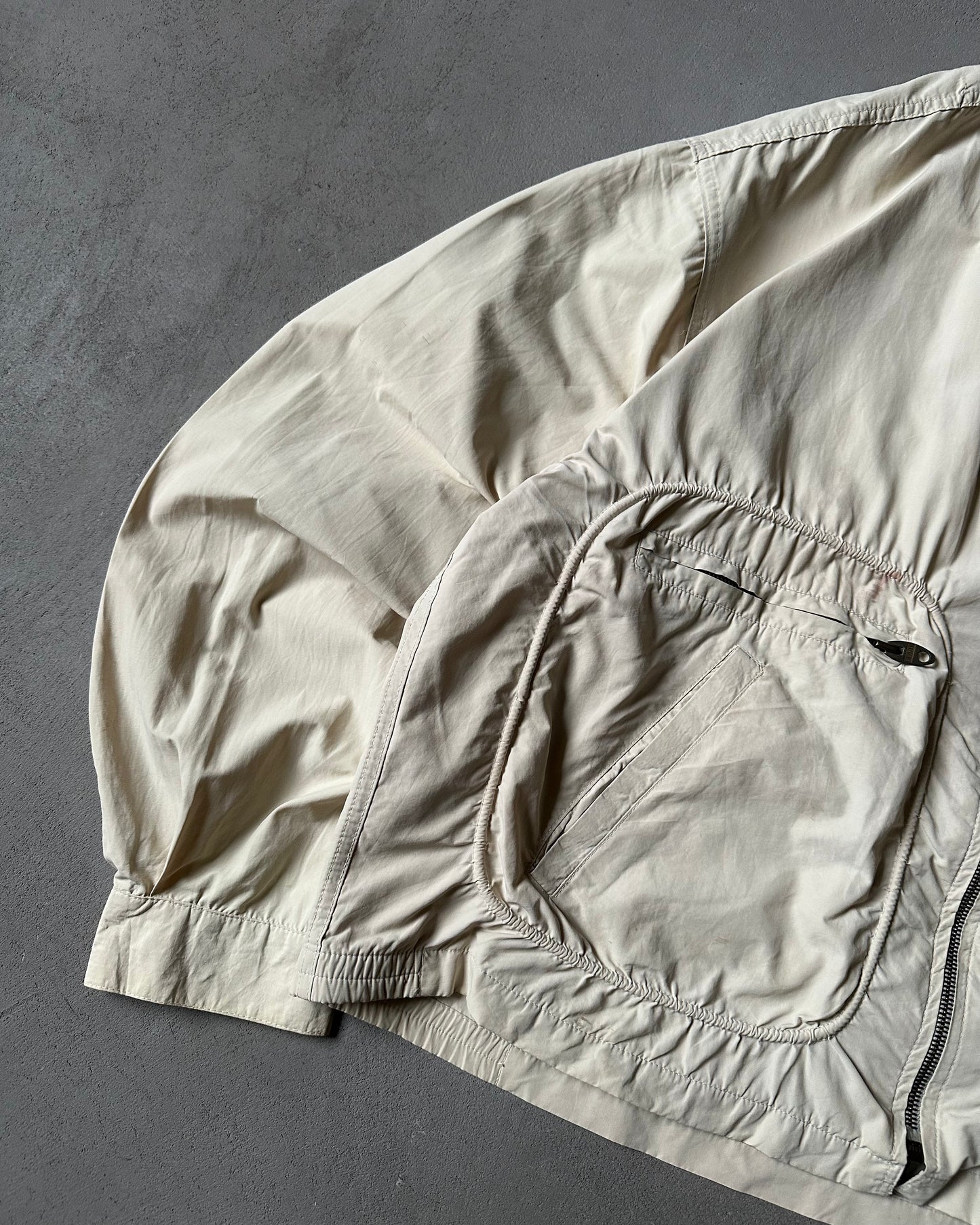 1990s - Cream Chevignon Light Utility Jacket - L/XL