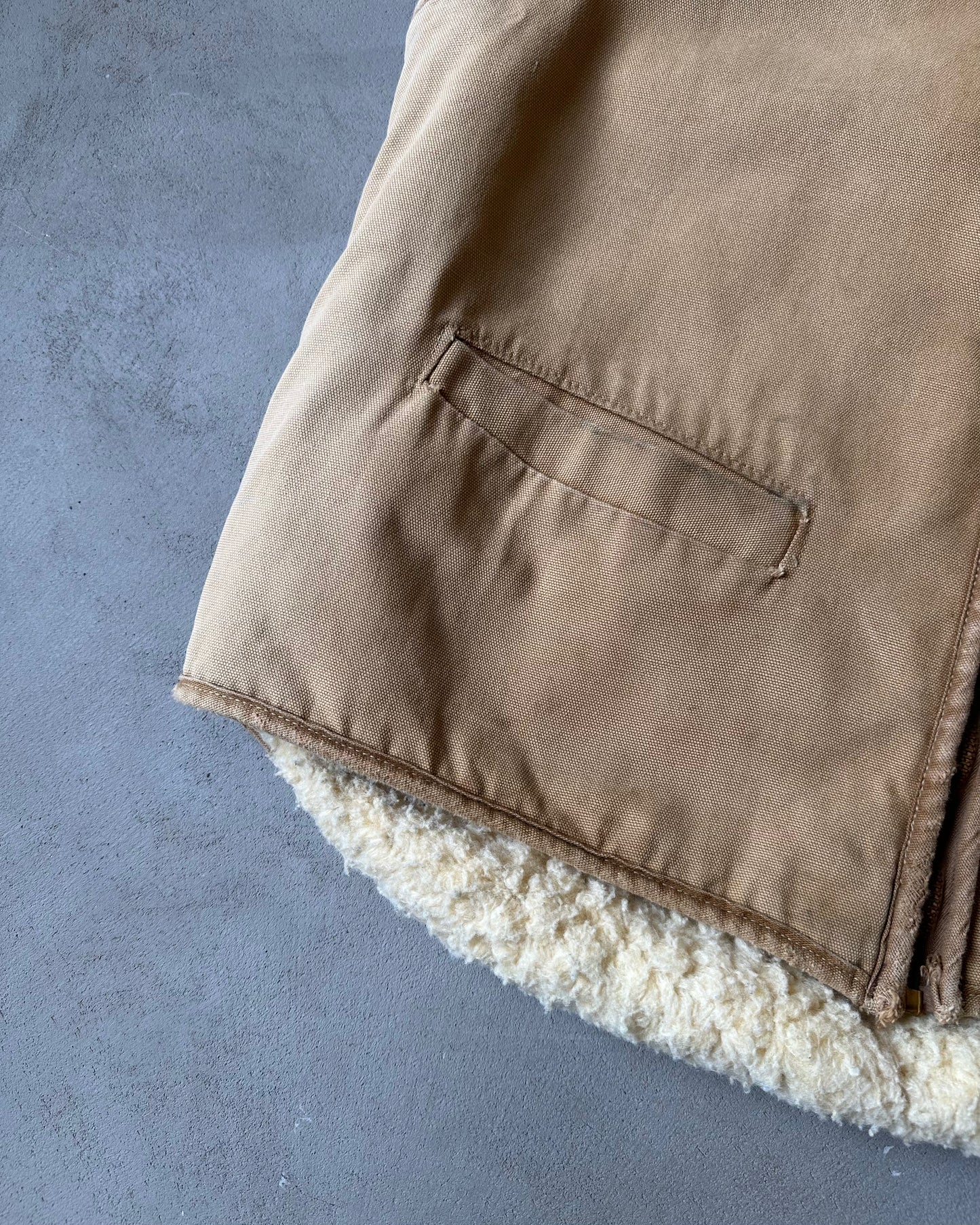 1980s - Duck Carhartt Sherpa Vest - XLT