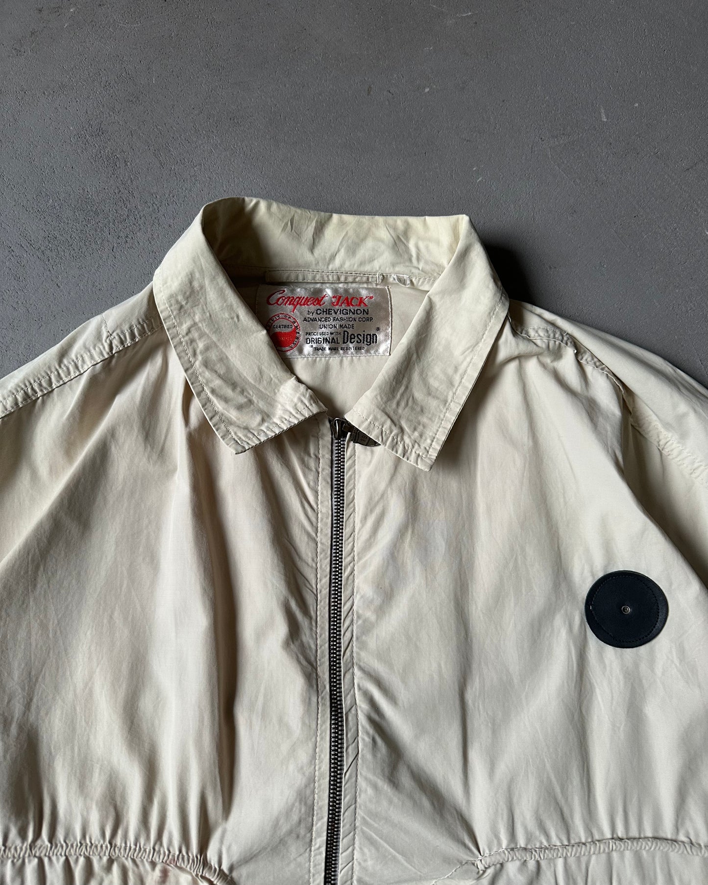 1990s - Cream Chevignon Light Utility Jacket - L/XL