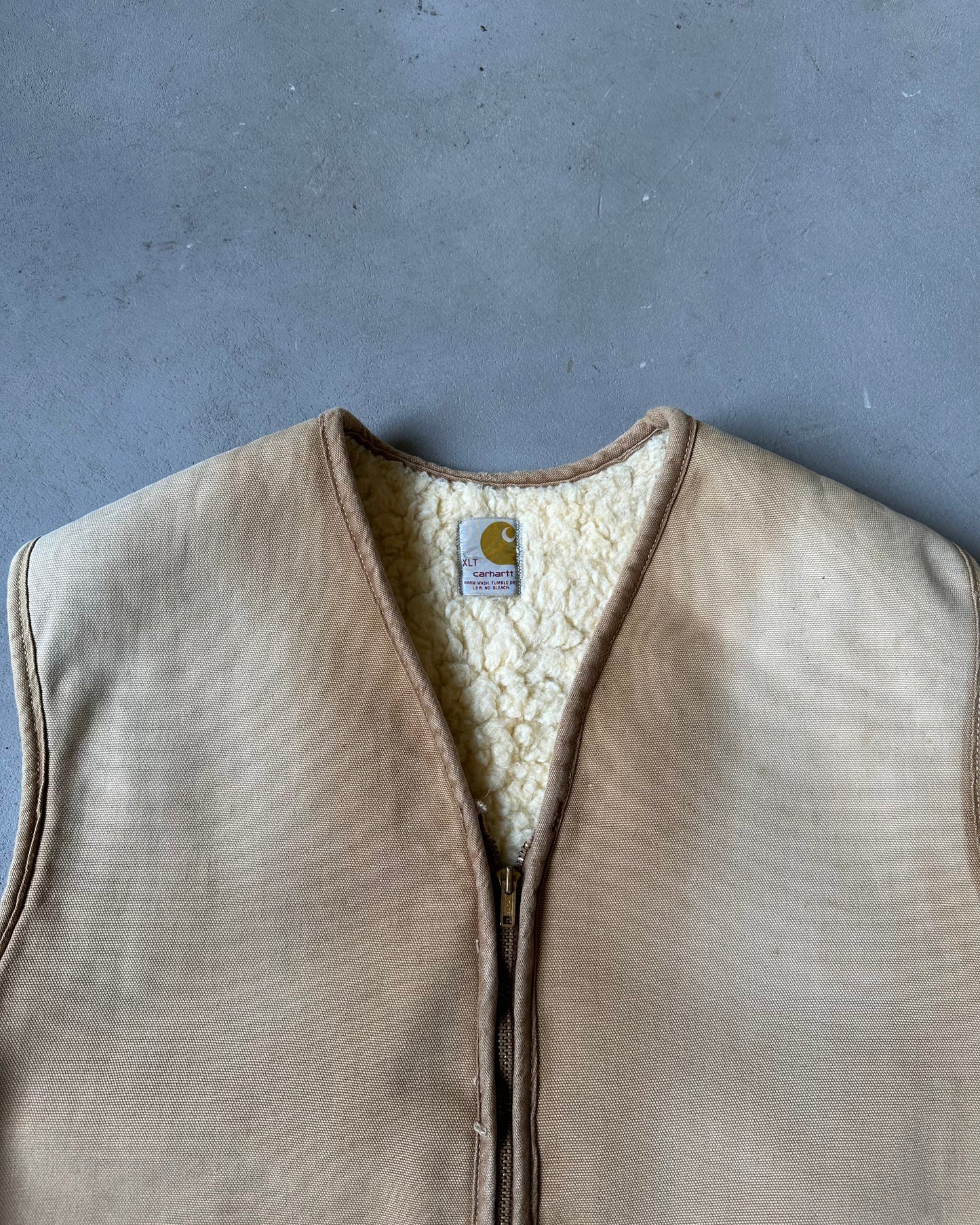1980s - Duck Carhartt Sherpa Vest - XLT