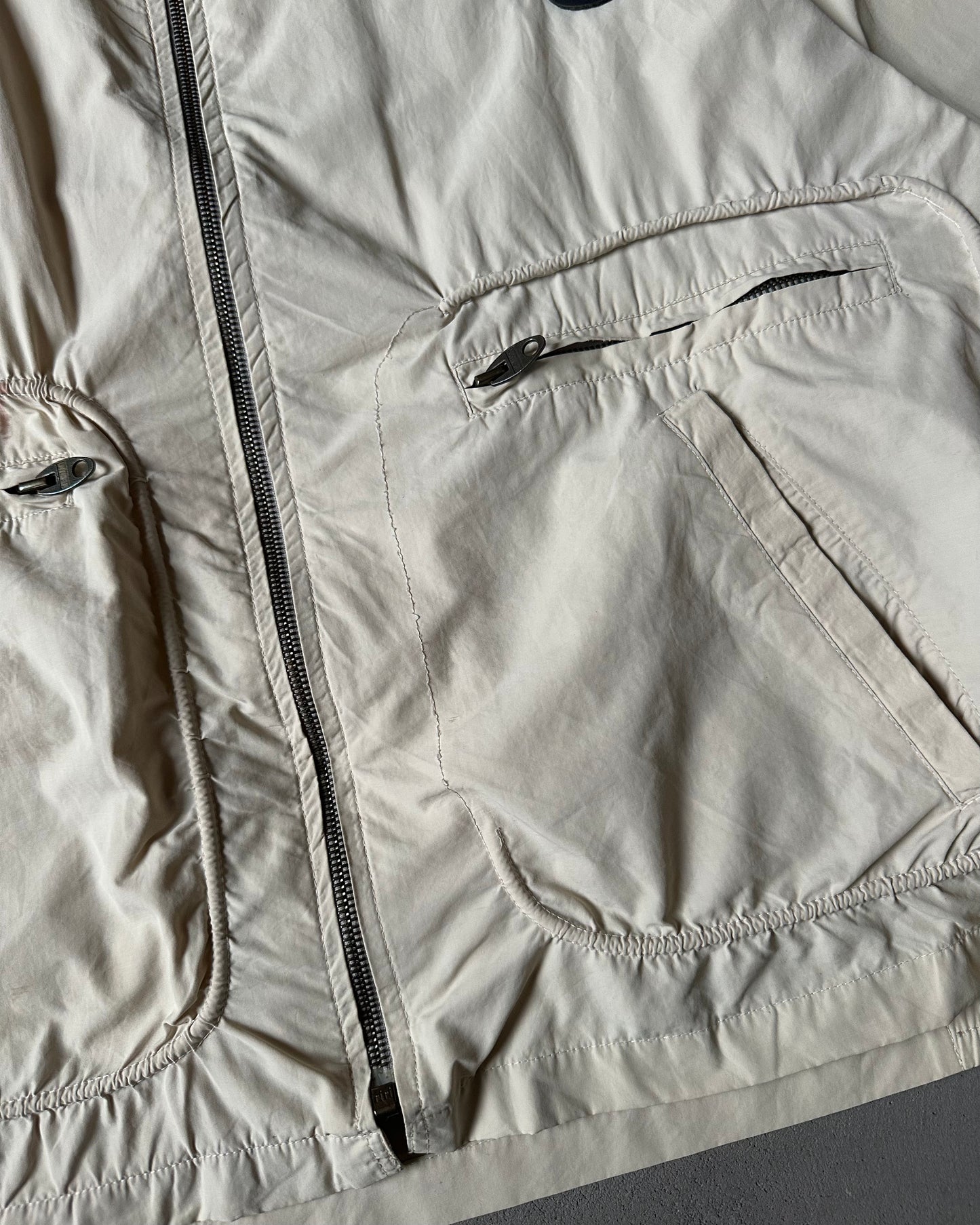 1990s - Cream Chevignon Light Utility Jacket - L/XL