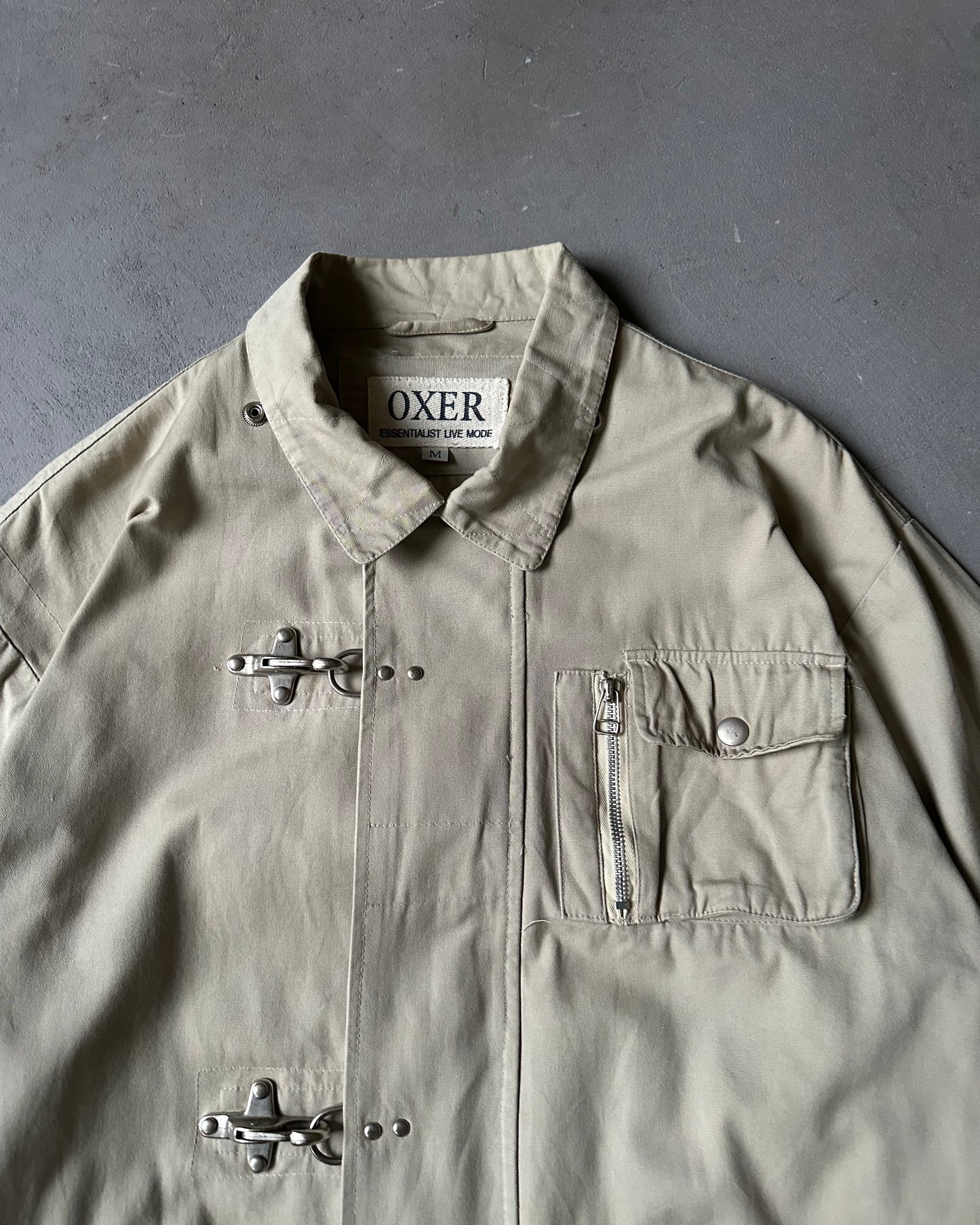 2000s - Cream Fireman Light Jacket - M