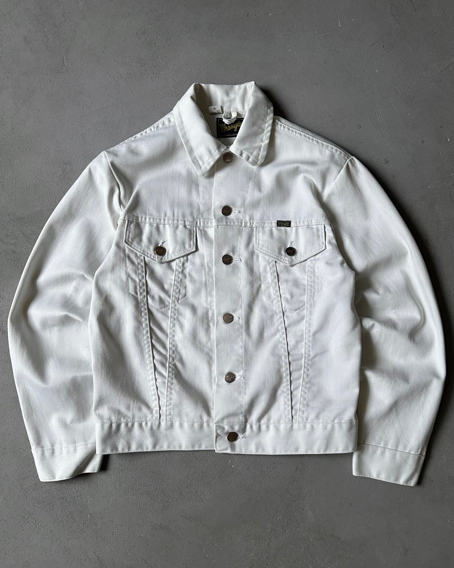 1980s - White Wrangler Trucker Jacket - XS