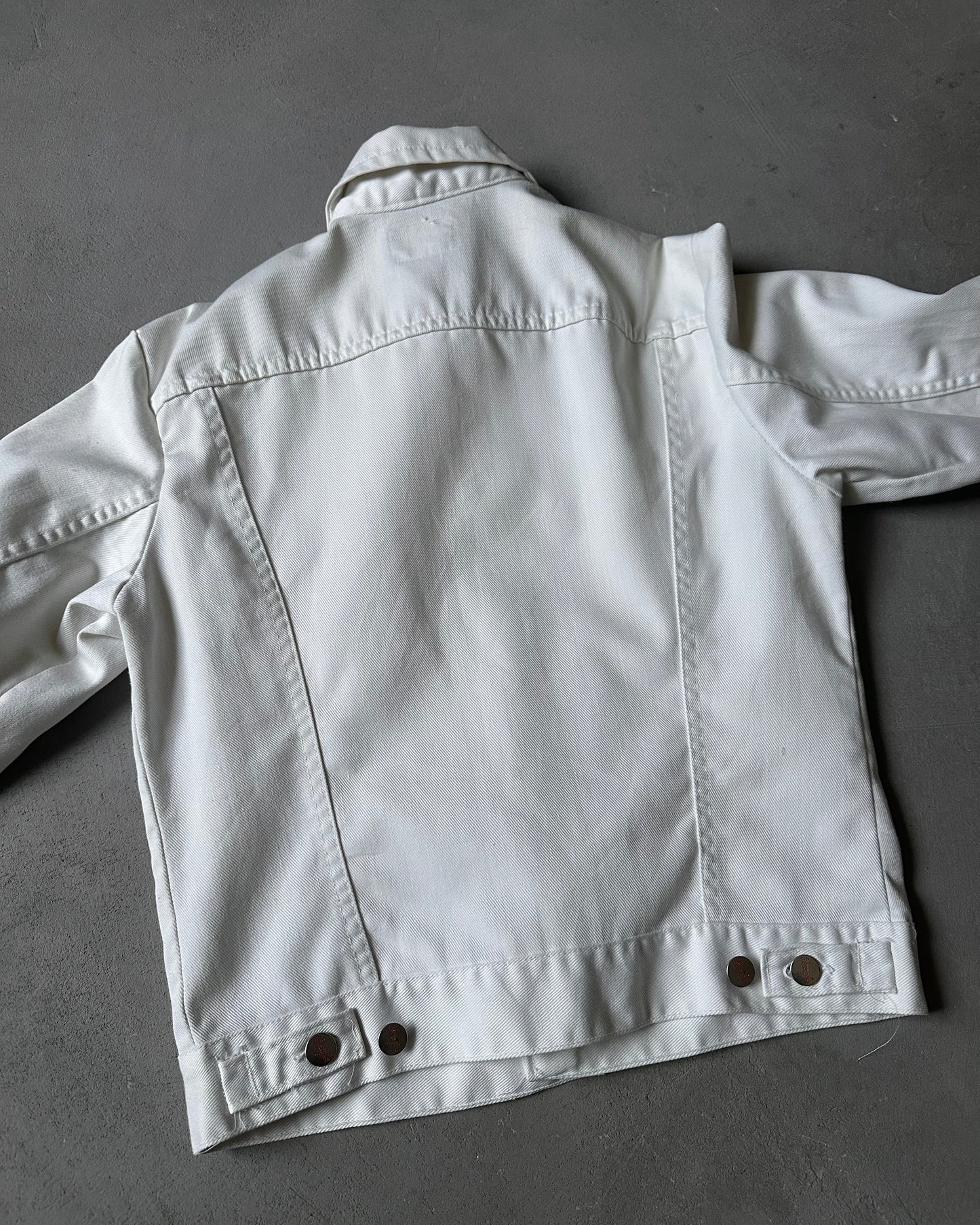 1980s - White Wrangler Trucker Jacket - XS