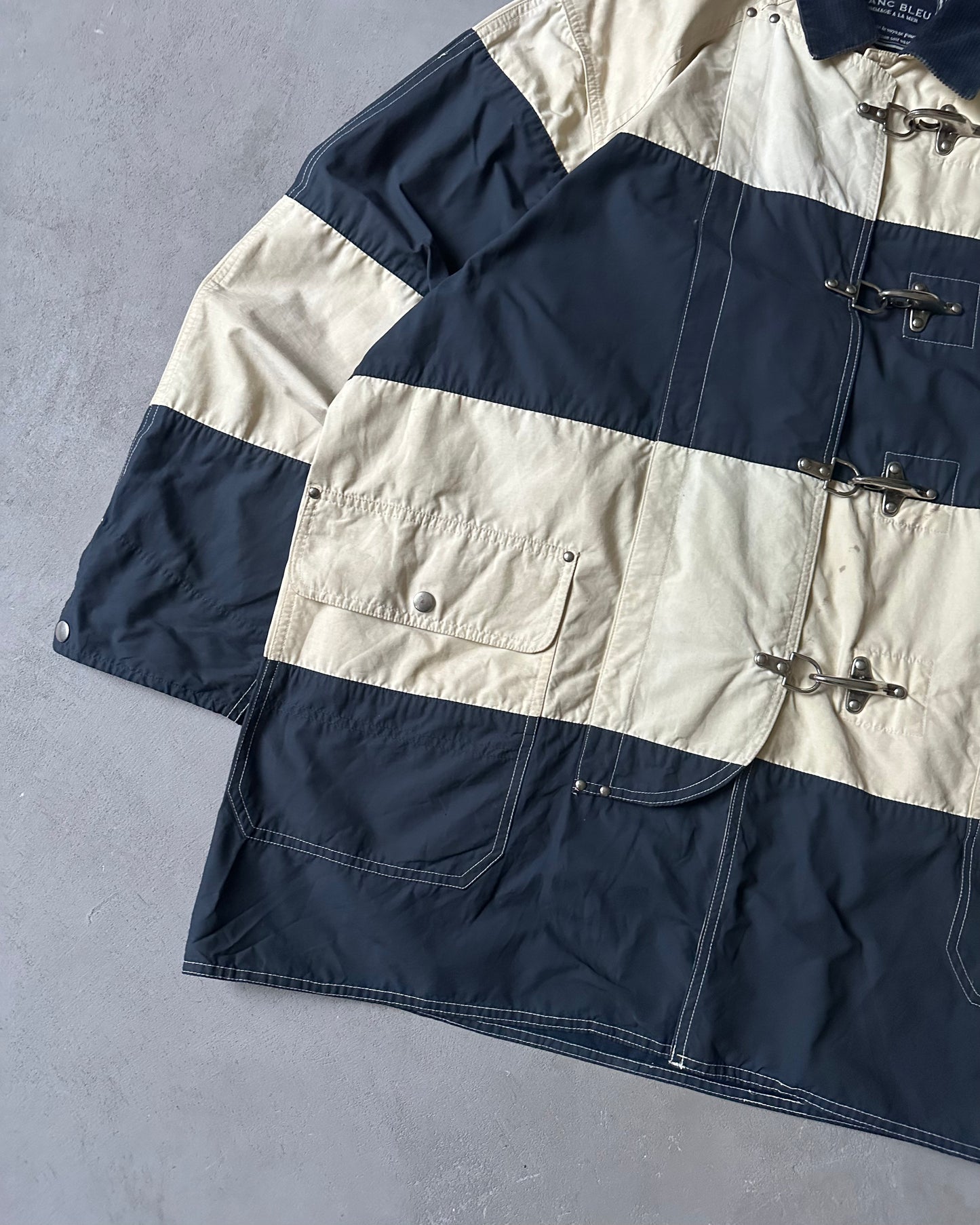 2000s - Navy/Cream Fireman Jacket - XL