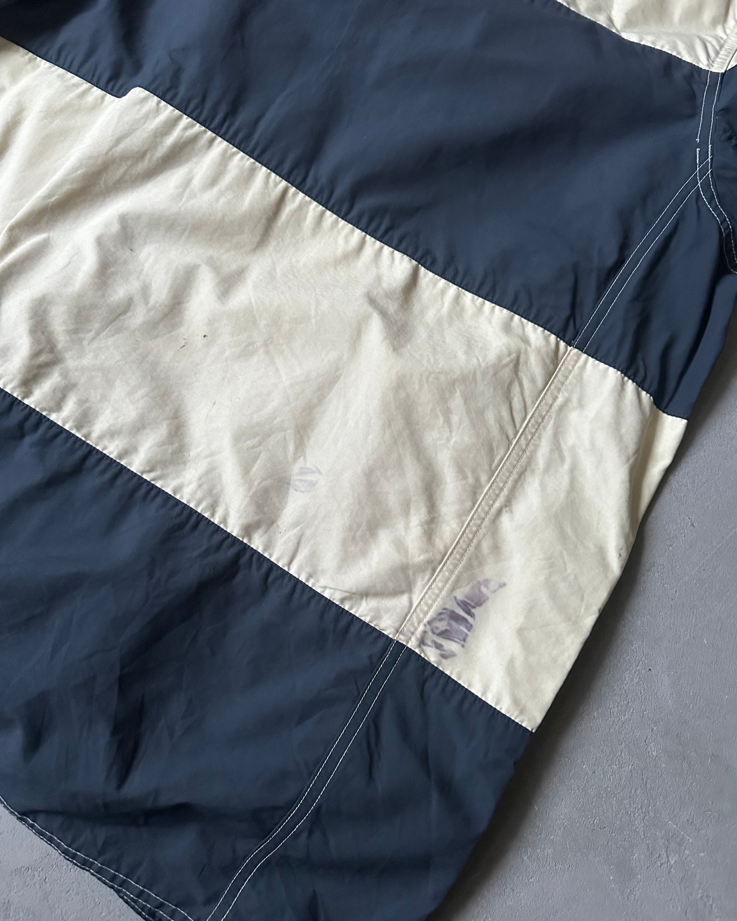 2000s - Navy/Cream Fireman Jacket - XL