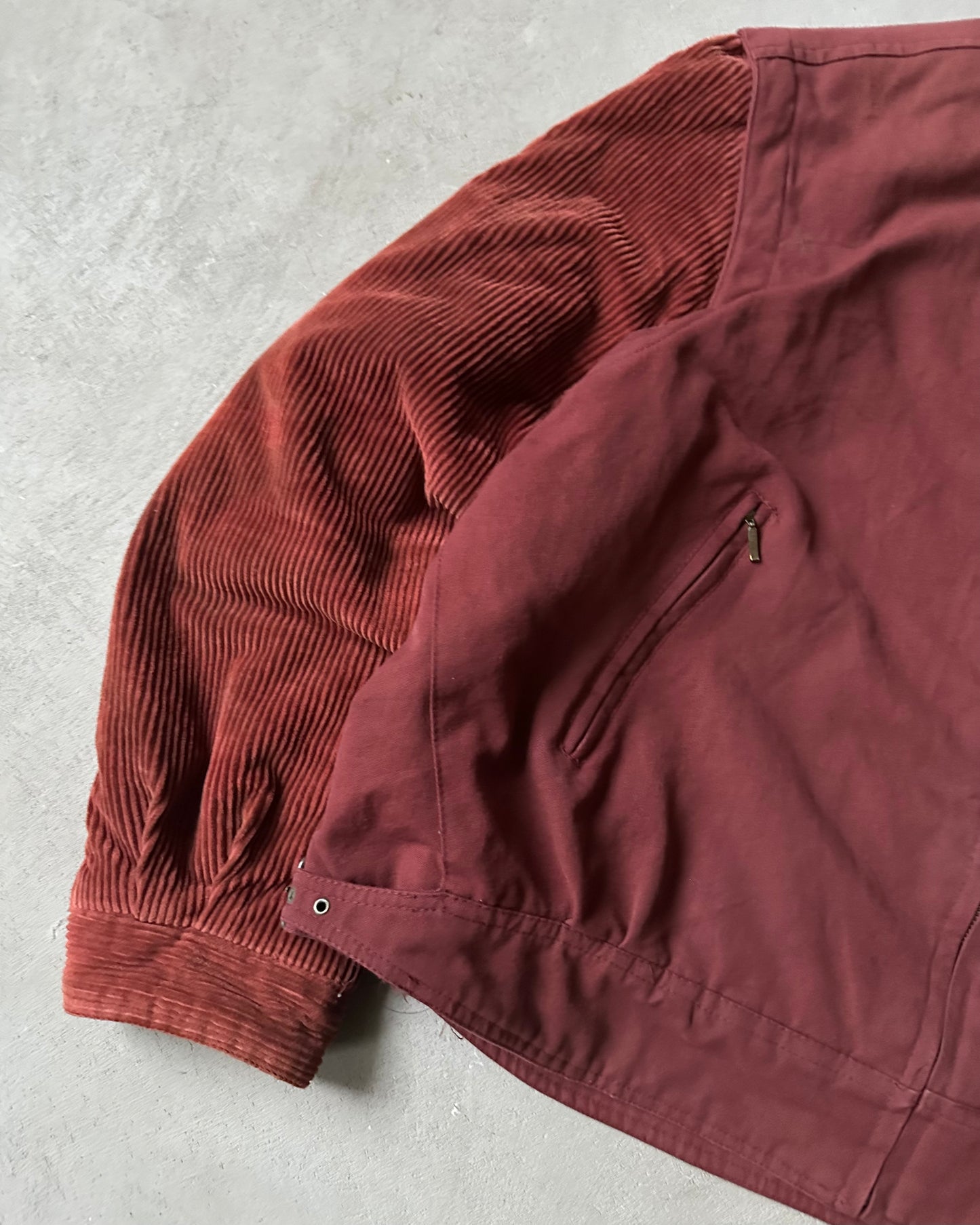1990s - Burnt Orange Corduroy Jacket - L