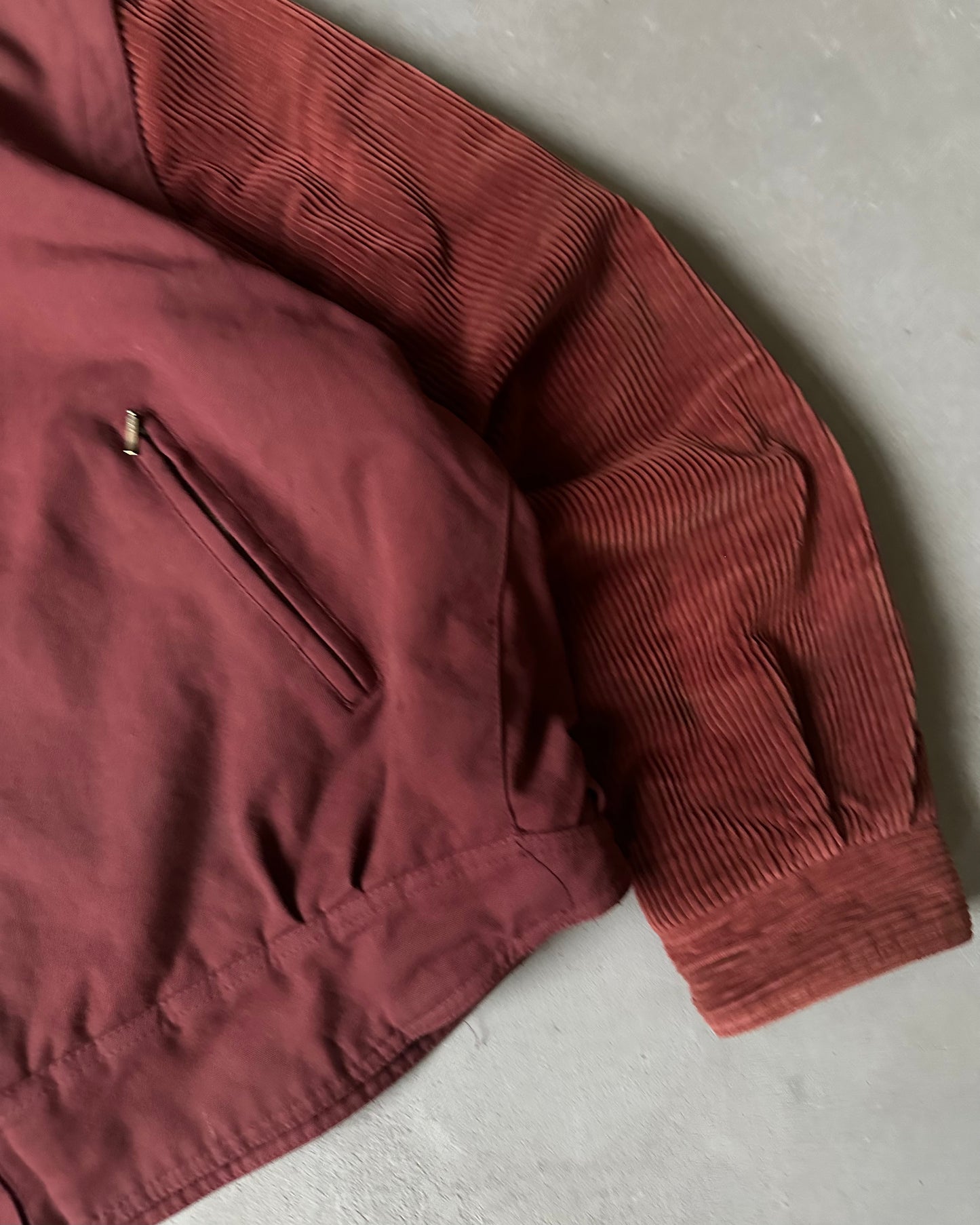 1990s - Burnt Orange Corduroy Jacket - L