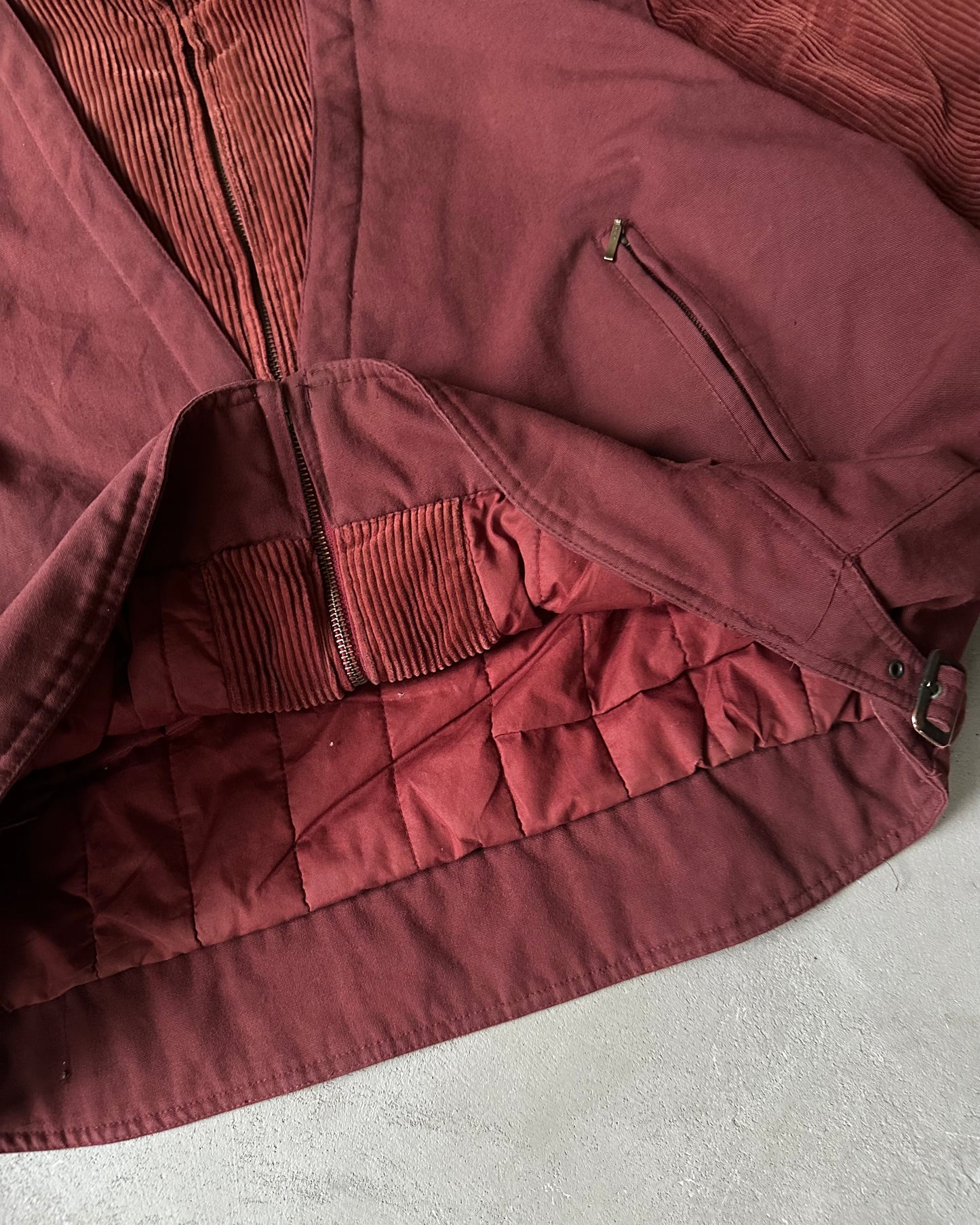 1990s - Burnt Orange Corduroy Jacket - L