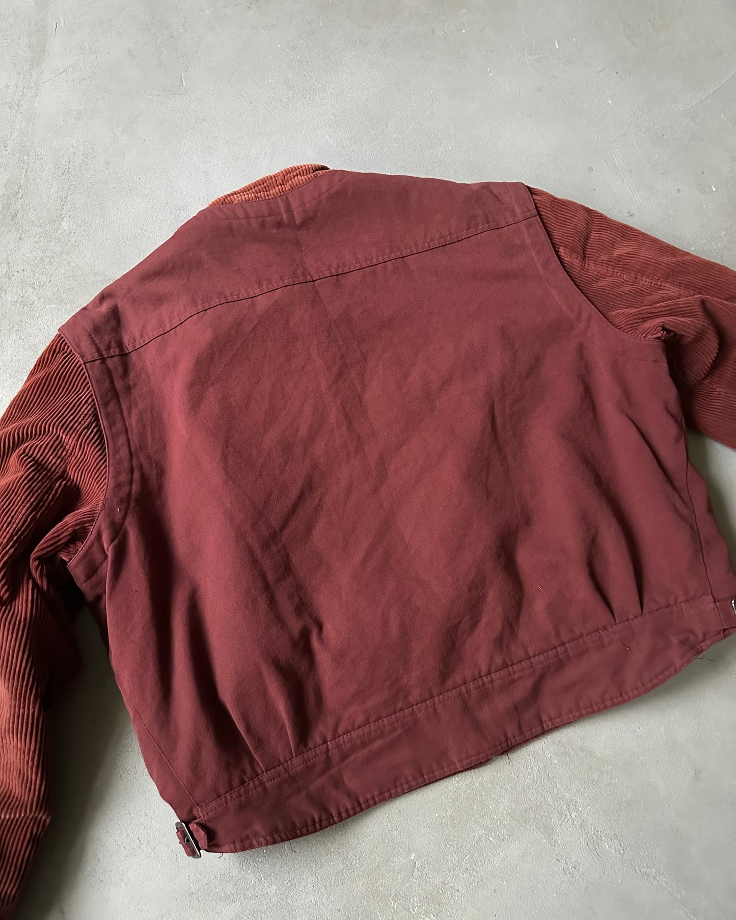 1990s - Burnt Orange Corduroy Jacket - L