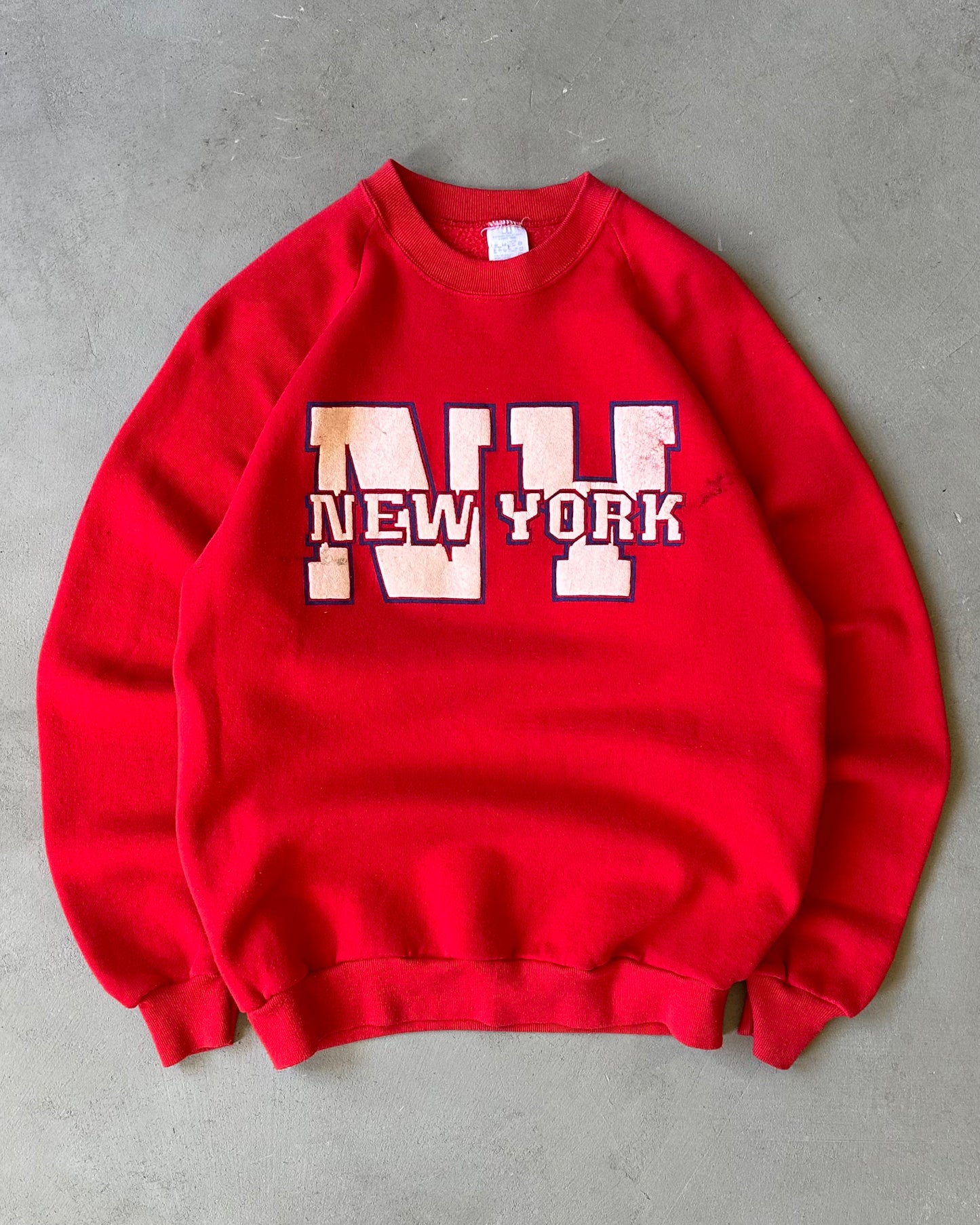 1980s - Red NY Crewneck - M