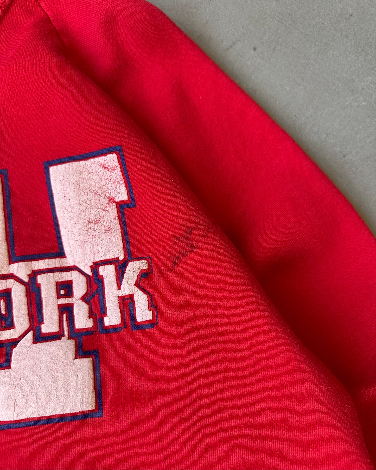 1980s - Red NY Crewneck - M