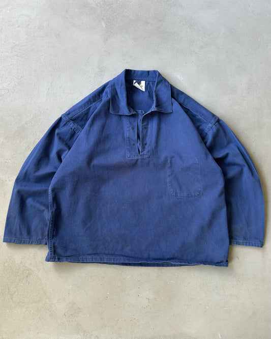 1990s - Blue French Fisherman Overshirt - XL