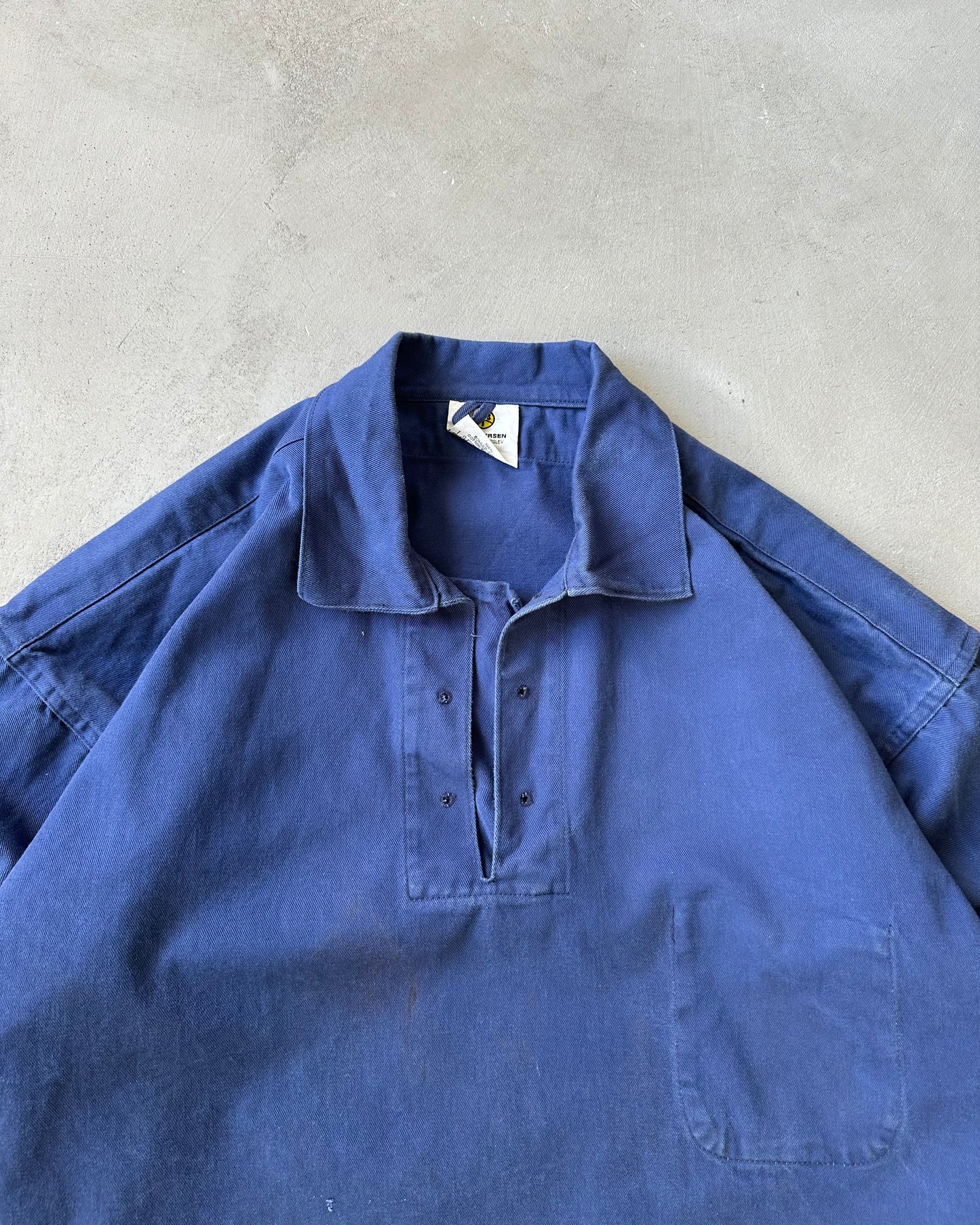 1990s - Blue French Fisherman Overshirt - XL
