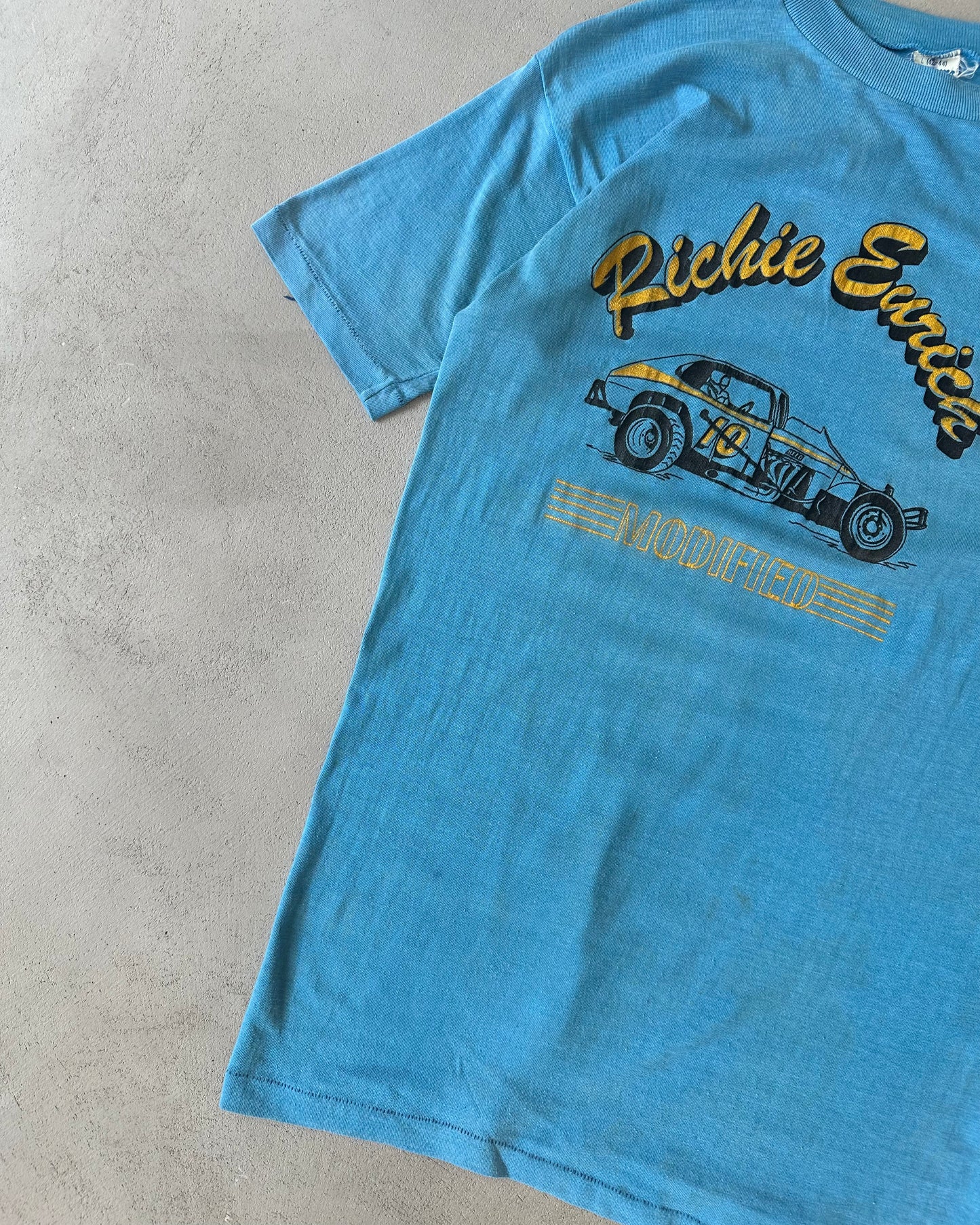1970s - Blue Richie Eurich T-Shirt - S/M