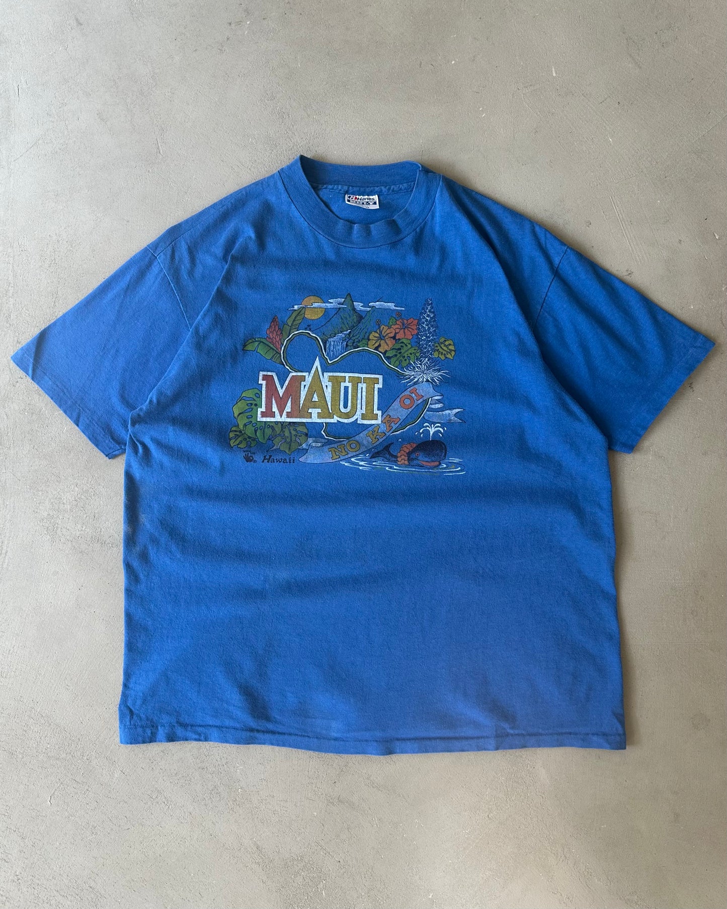 1990s - Blue MAUI T-Shirt - L