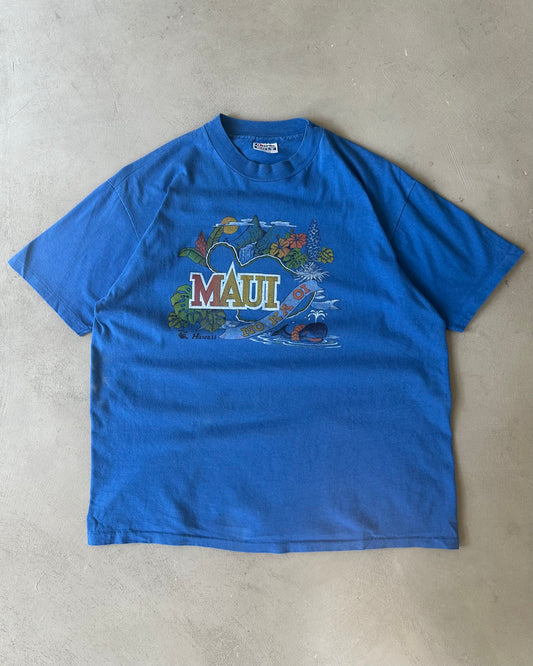 1990s - Blue MAUI T-Shirt - L