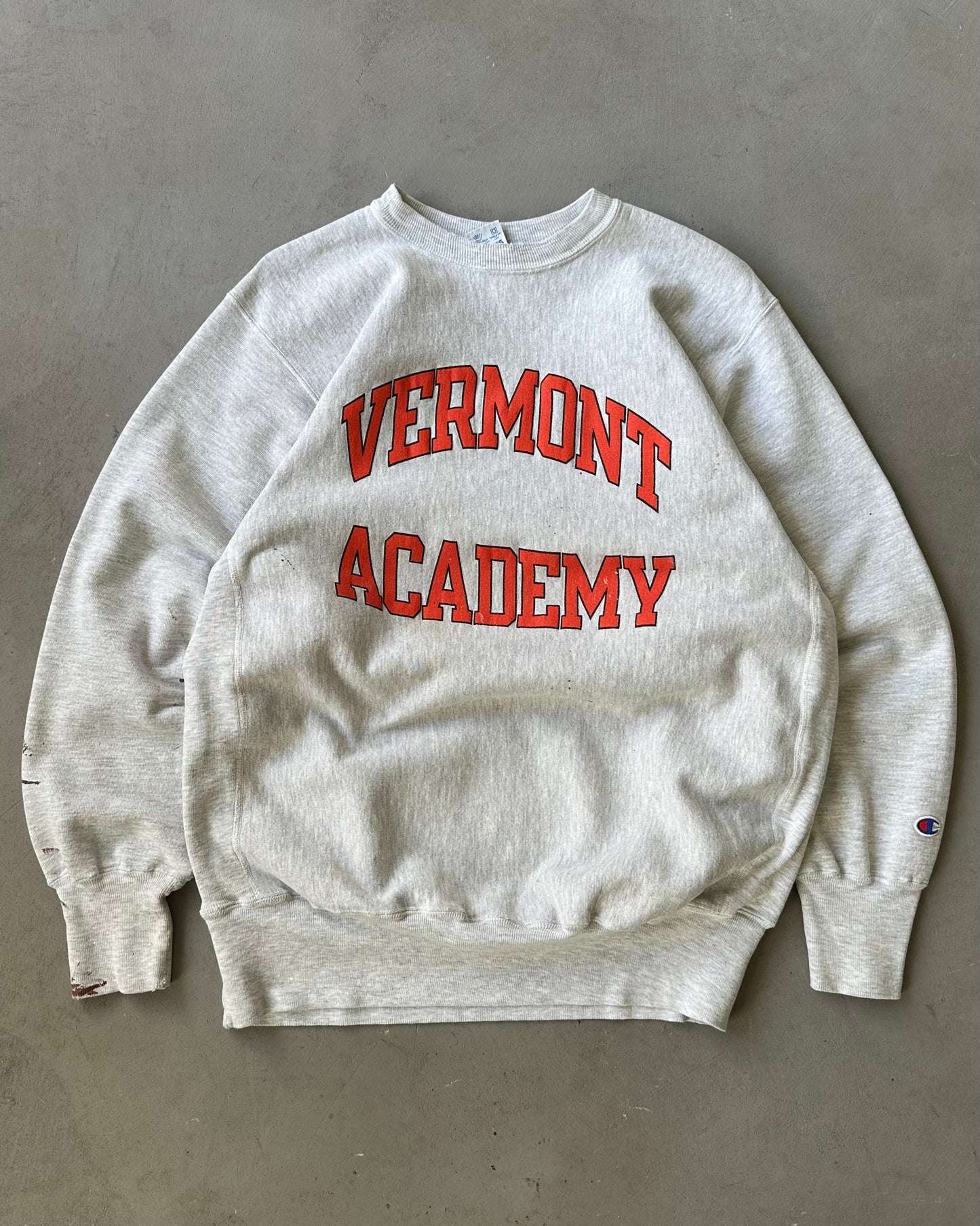 1990s - Ash Grey Vermont Champion RW Crewneck - XL