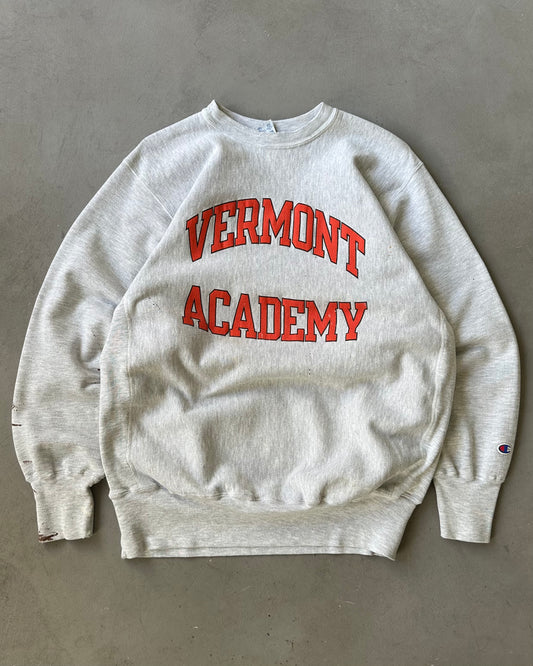 1990s - Ash Grey Vermont Champion RW Crewneck - XL