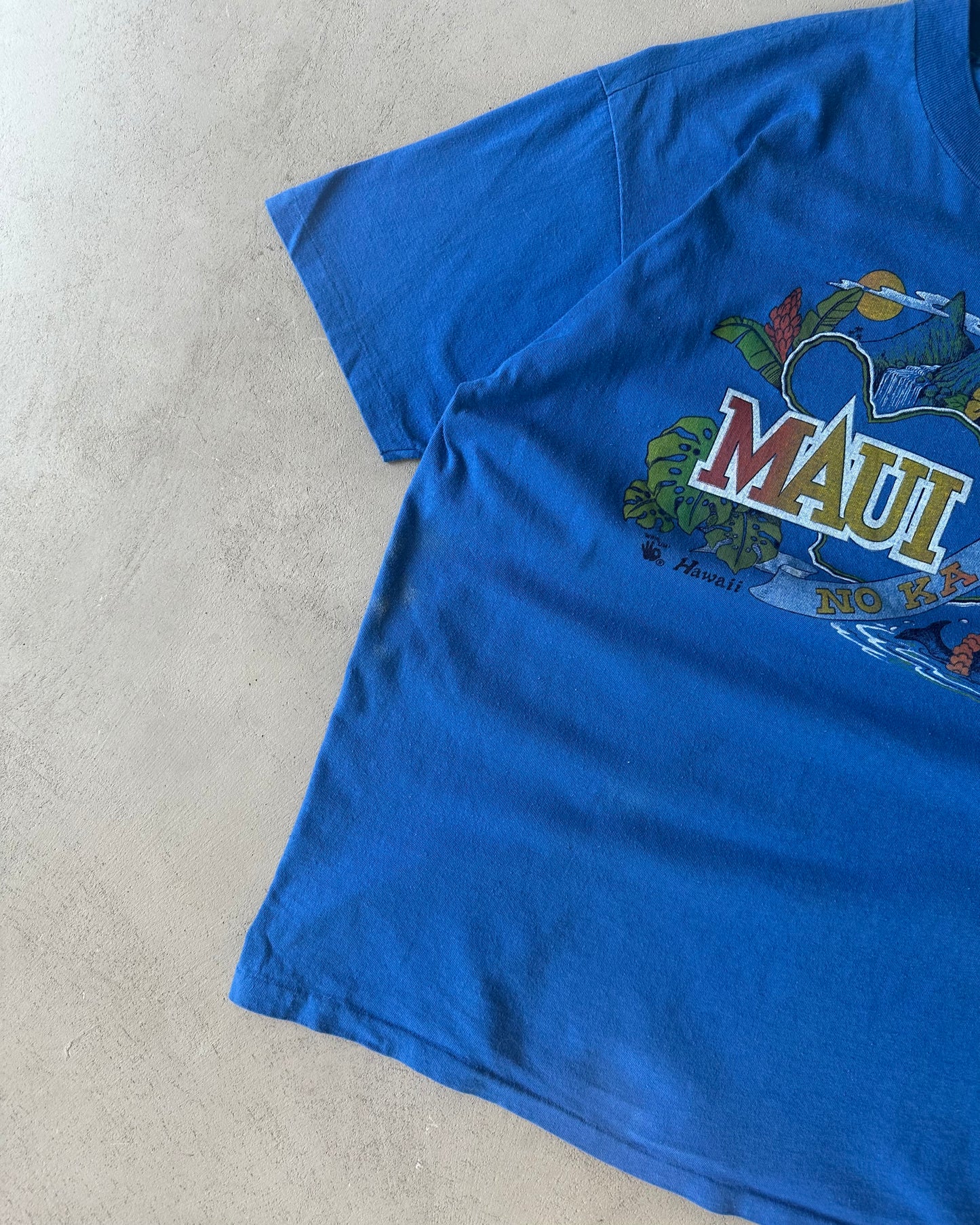 1990s - Blue MAUI T-Shirt - L